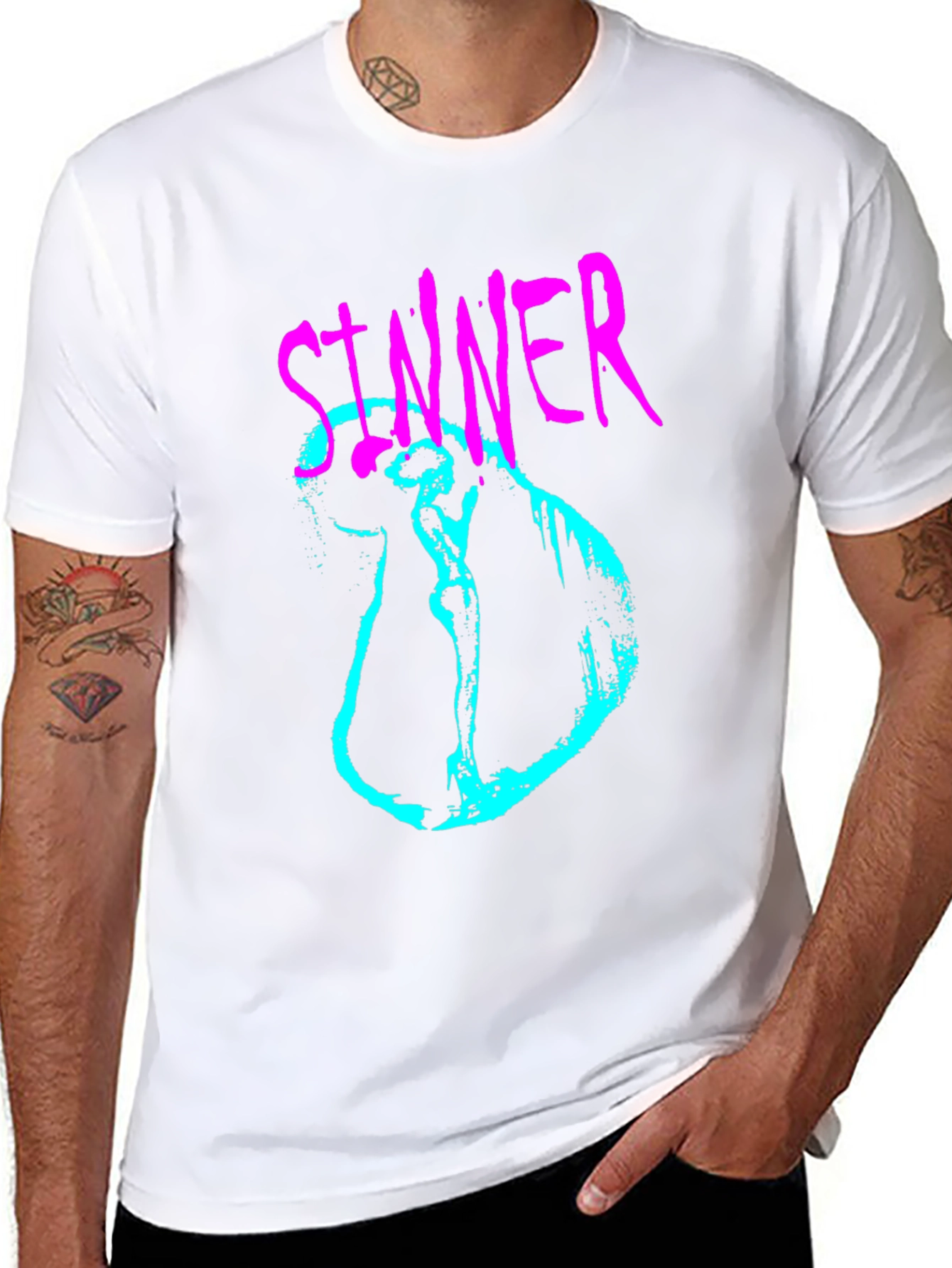 Sinner Graphic Tee - Edgy Streetwear Style