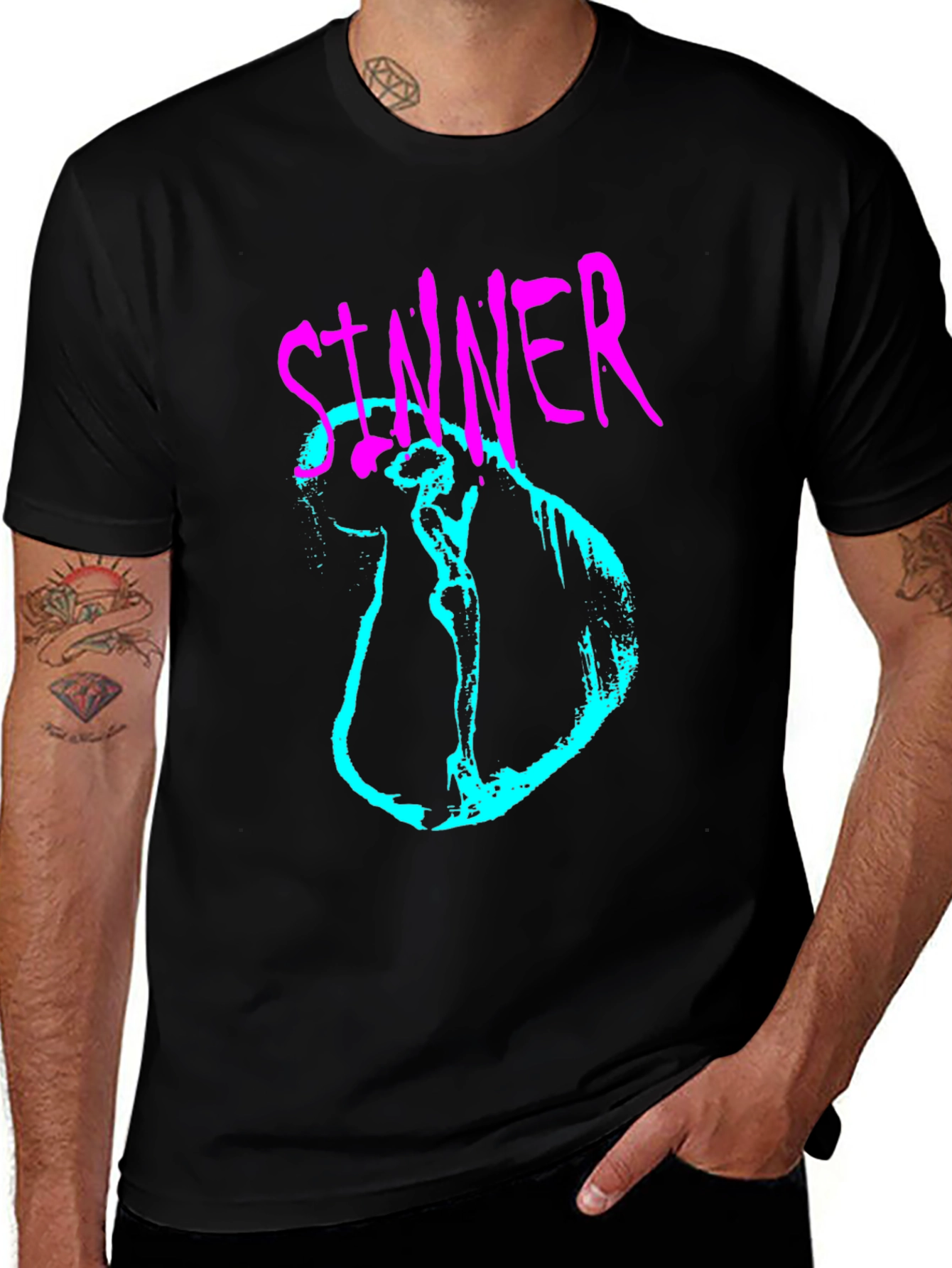 Sinner Graphic Tee - Edgy Streetwear Style