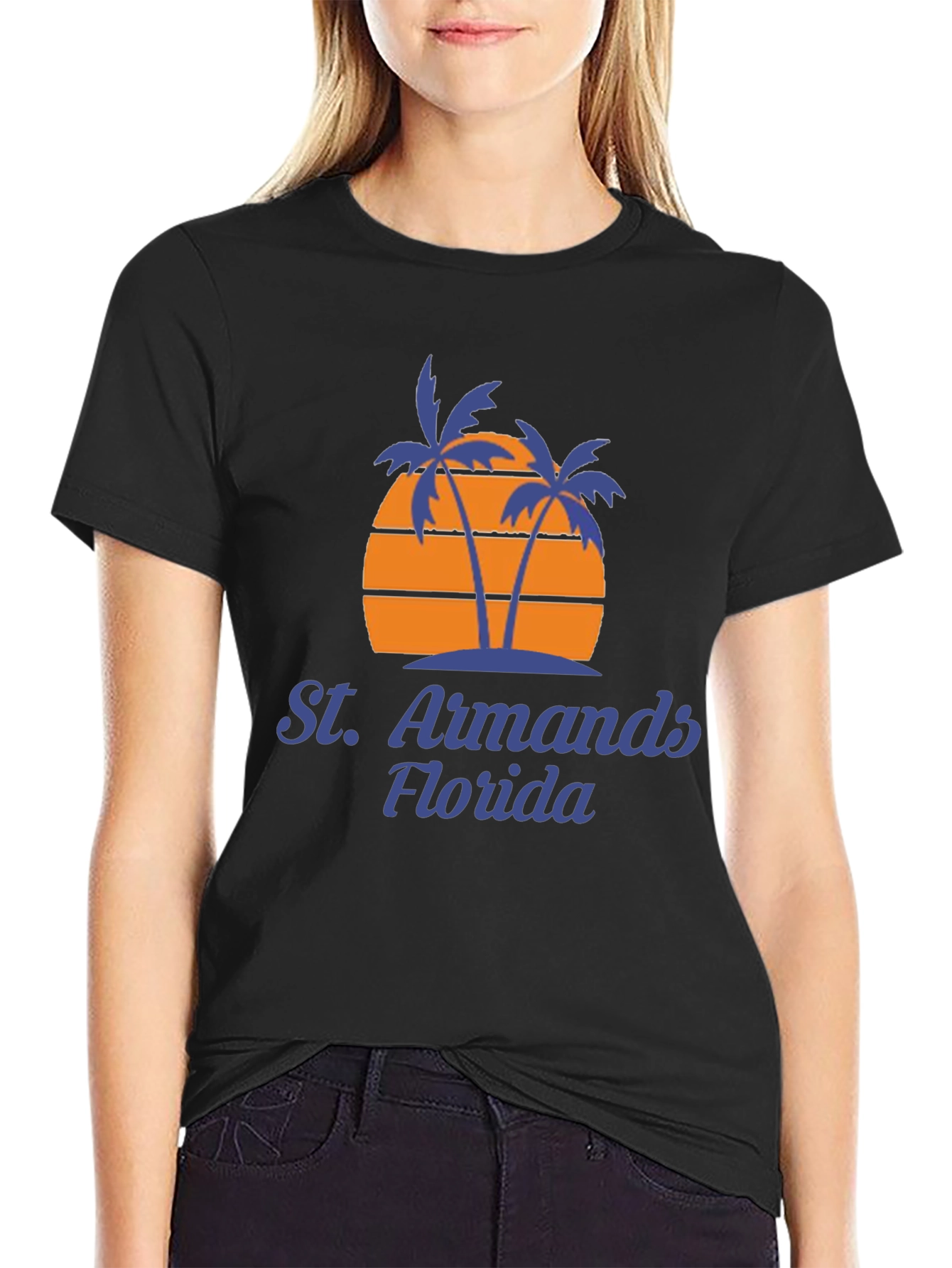 St. Armands Florida Retro Palm Tree T-Shirt
