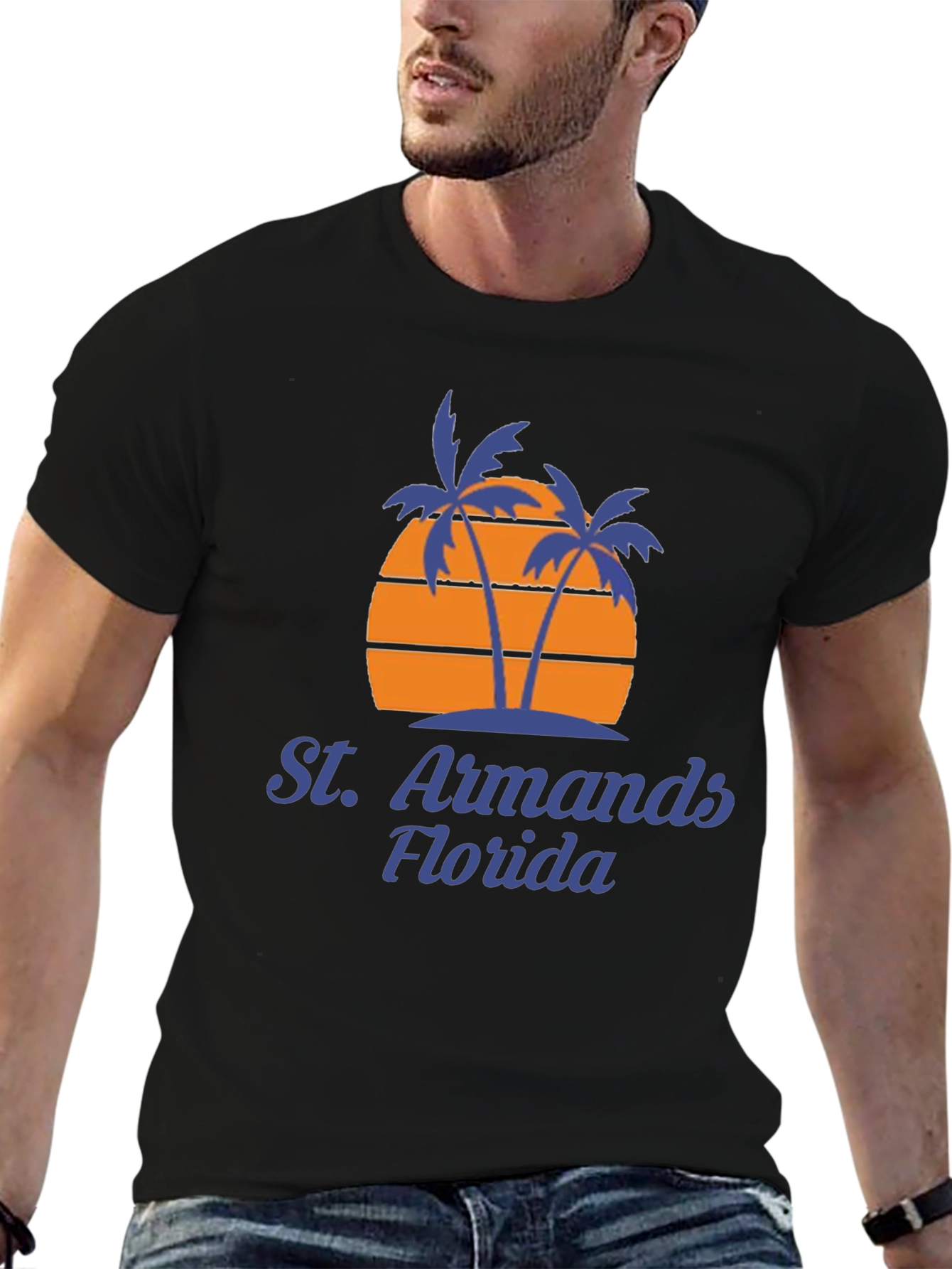 St. Armands Florida Retro Palm Tree T-Shirt