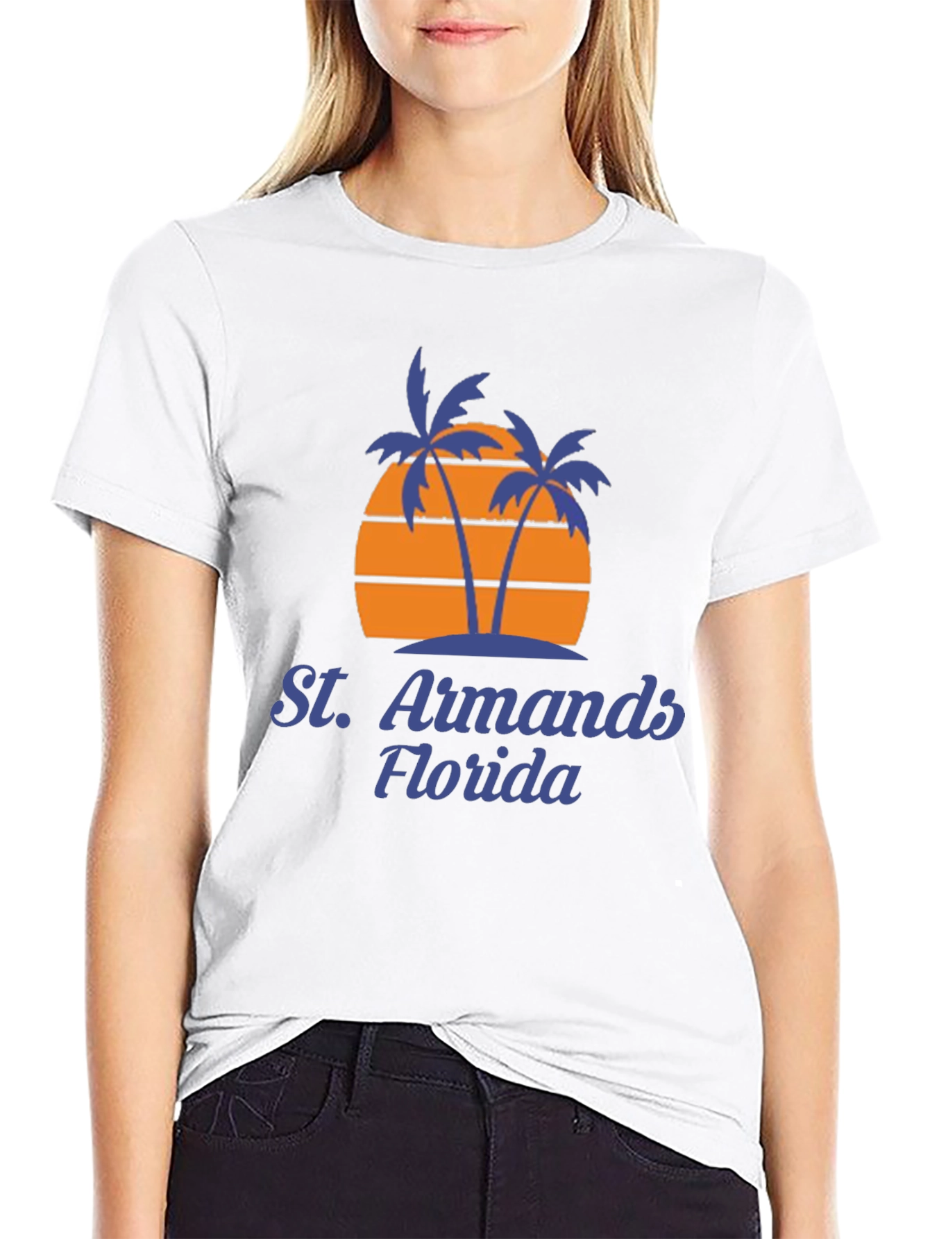 St. Armands Florida Retro Palm Tree T-Shirt