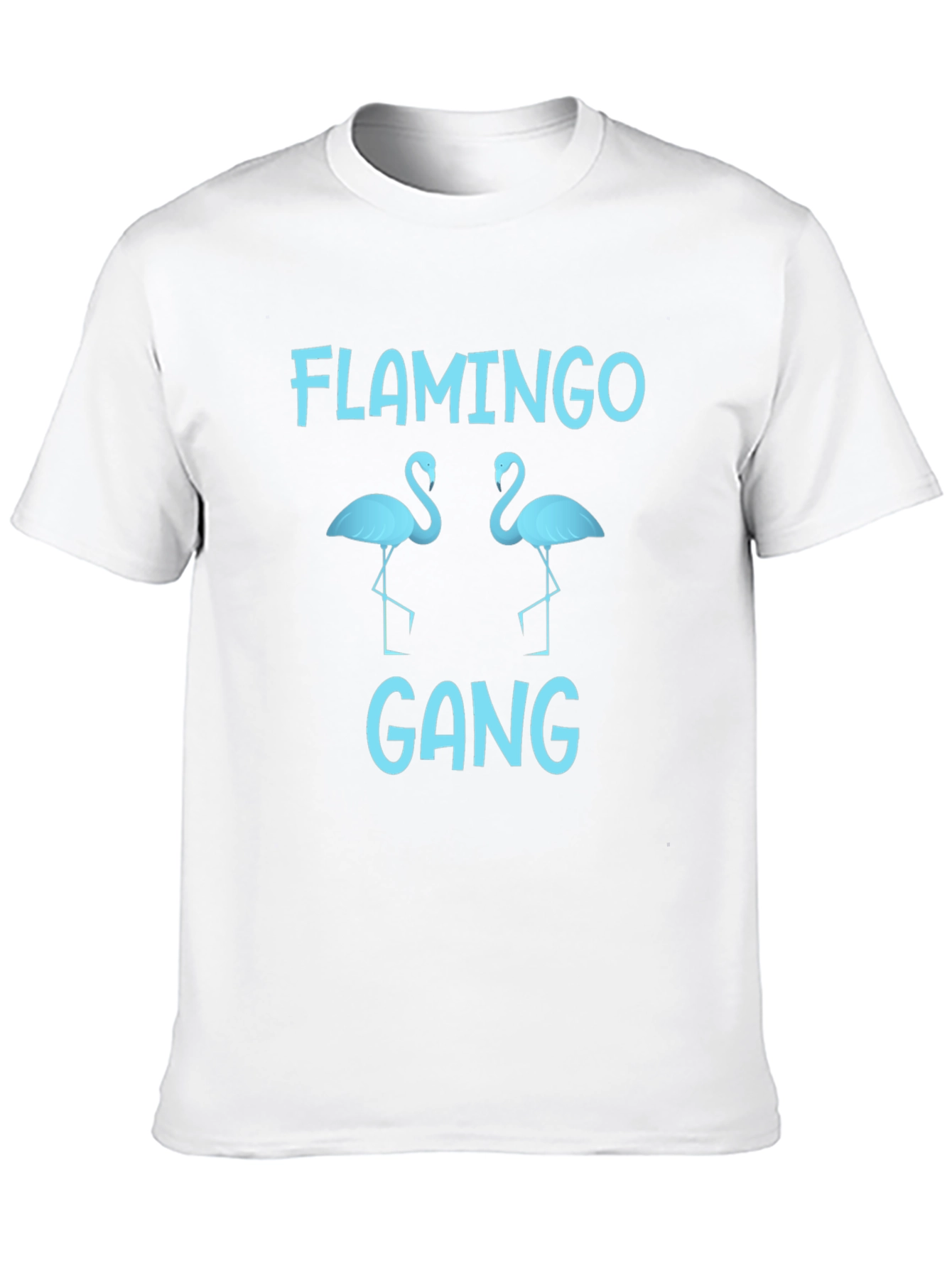 Flamingo Gang T-Shirt - Black Cotton Tee