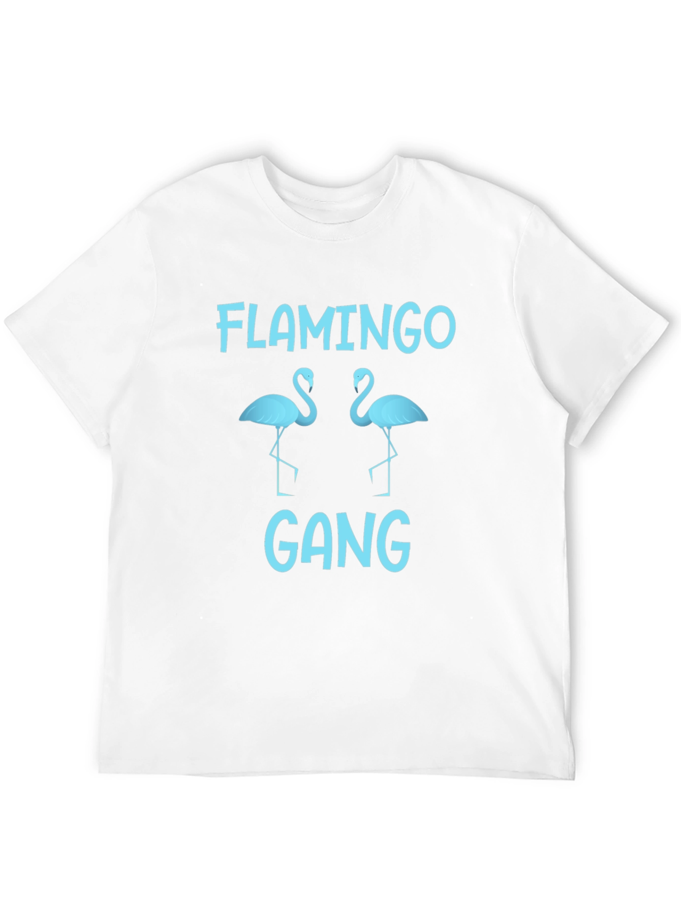 Flamingo Gang T-Shirt - Black Cotton Tee