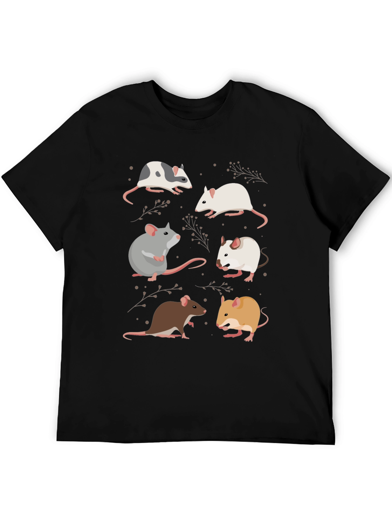 Cute Mouse Graphic Tee - Unisex Casual T-Shirt