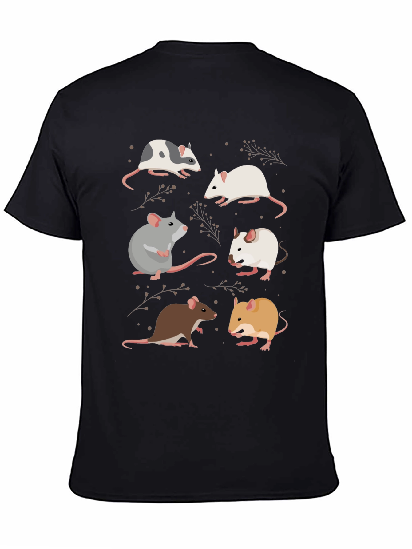 Cute Mouse Graphic Tee - Unisex Casual T-Shirt