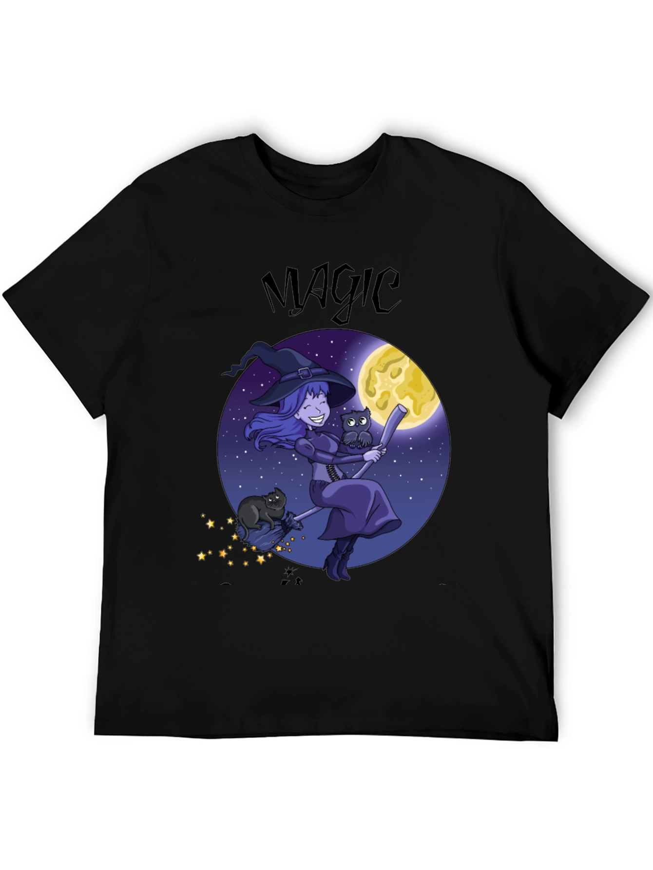 Magic Witch Graphic Tee - Halloween Apparel