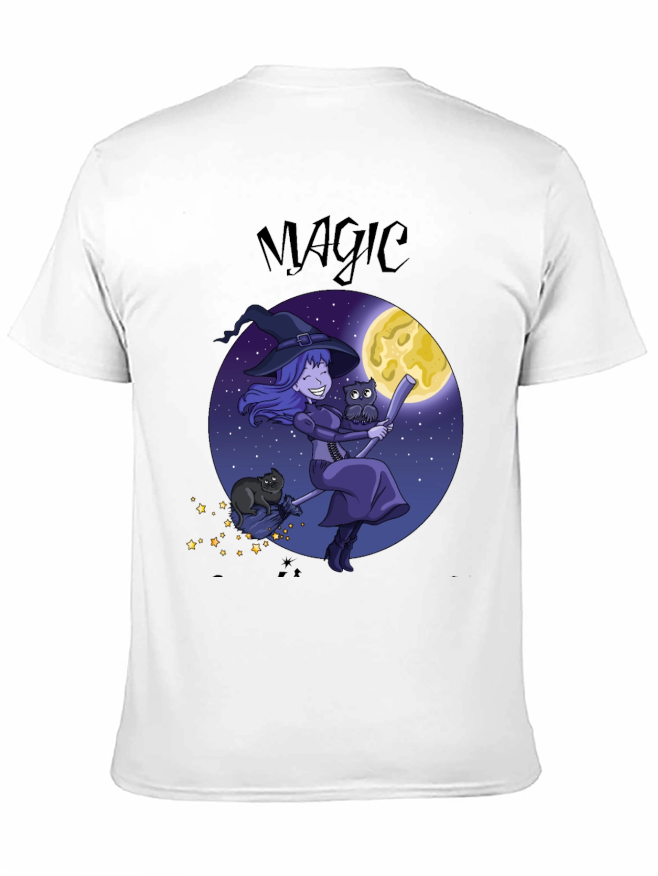 Magic Witch Graphic Tee - Halloween Apparel