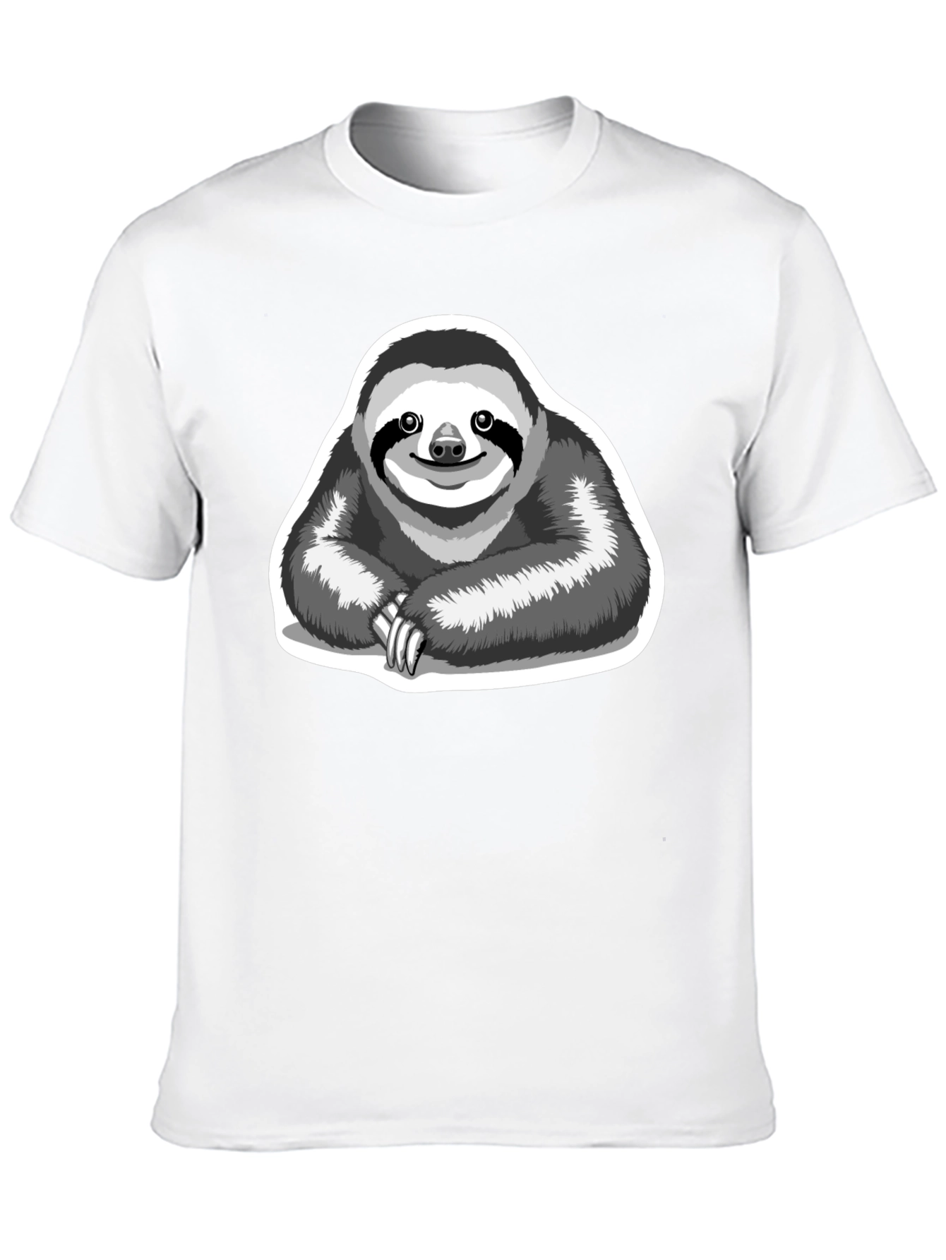 Sloth Graphic T-Shirt - Relaxed Style