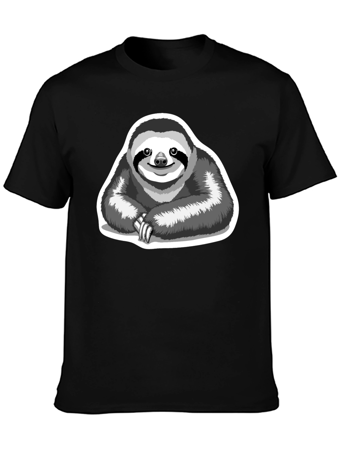 Sloth Graphic T-Shirt - Relaxed Style