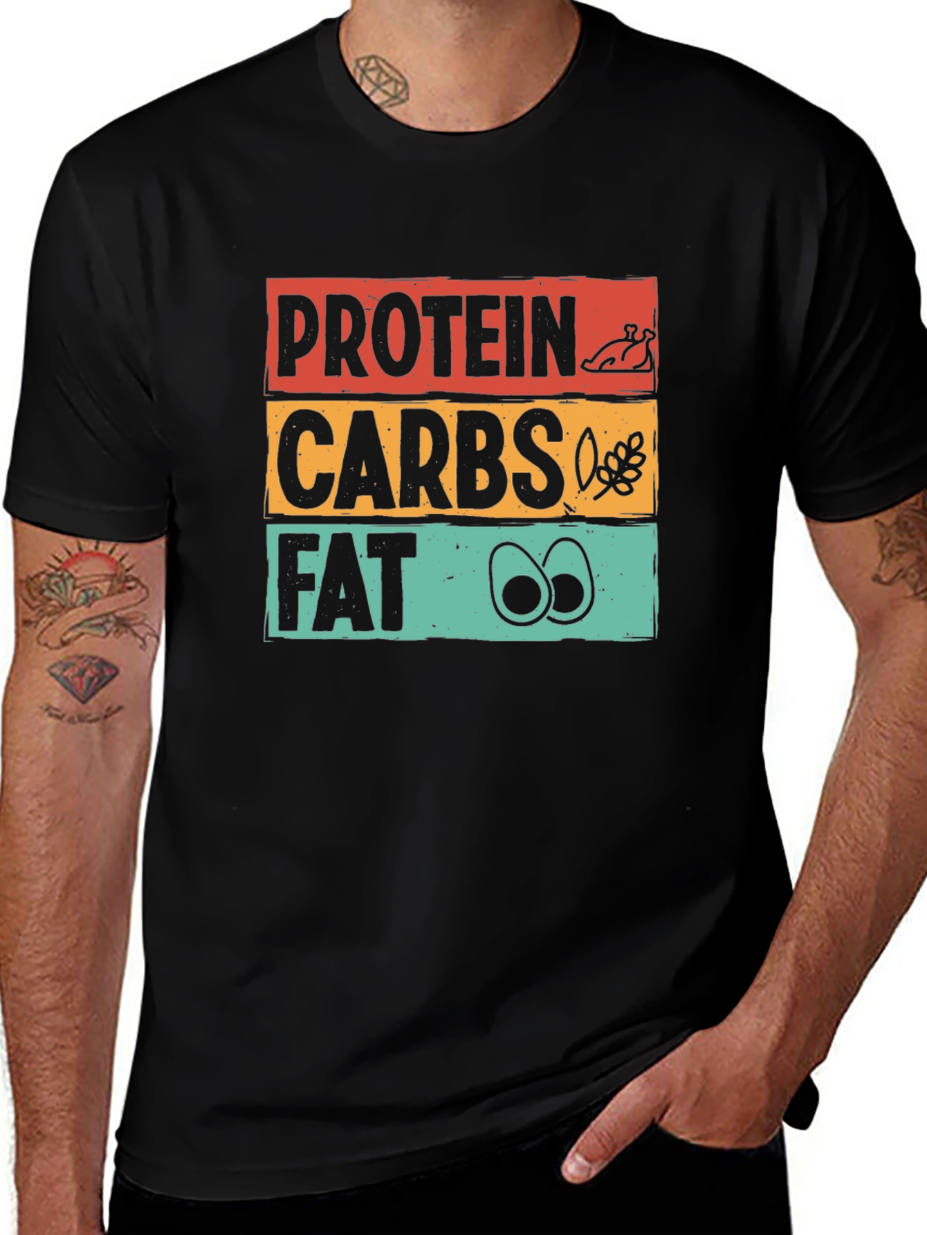 Protein Carbs Fat Thanksgiving T-Shirt
