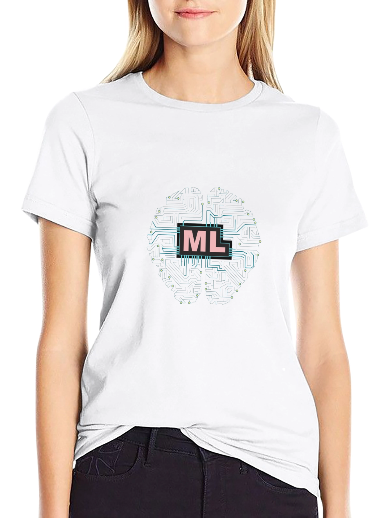 ML Circuit Board Graphic Tee - Cool Tech Shirt