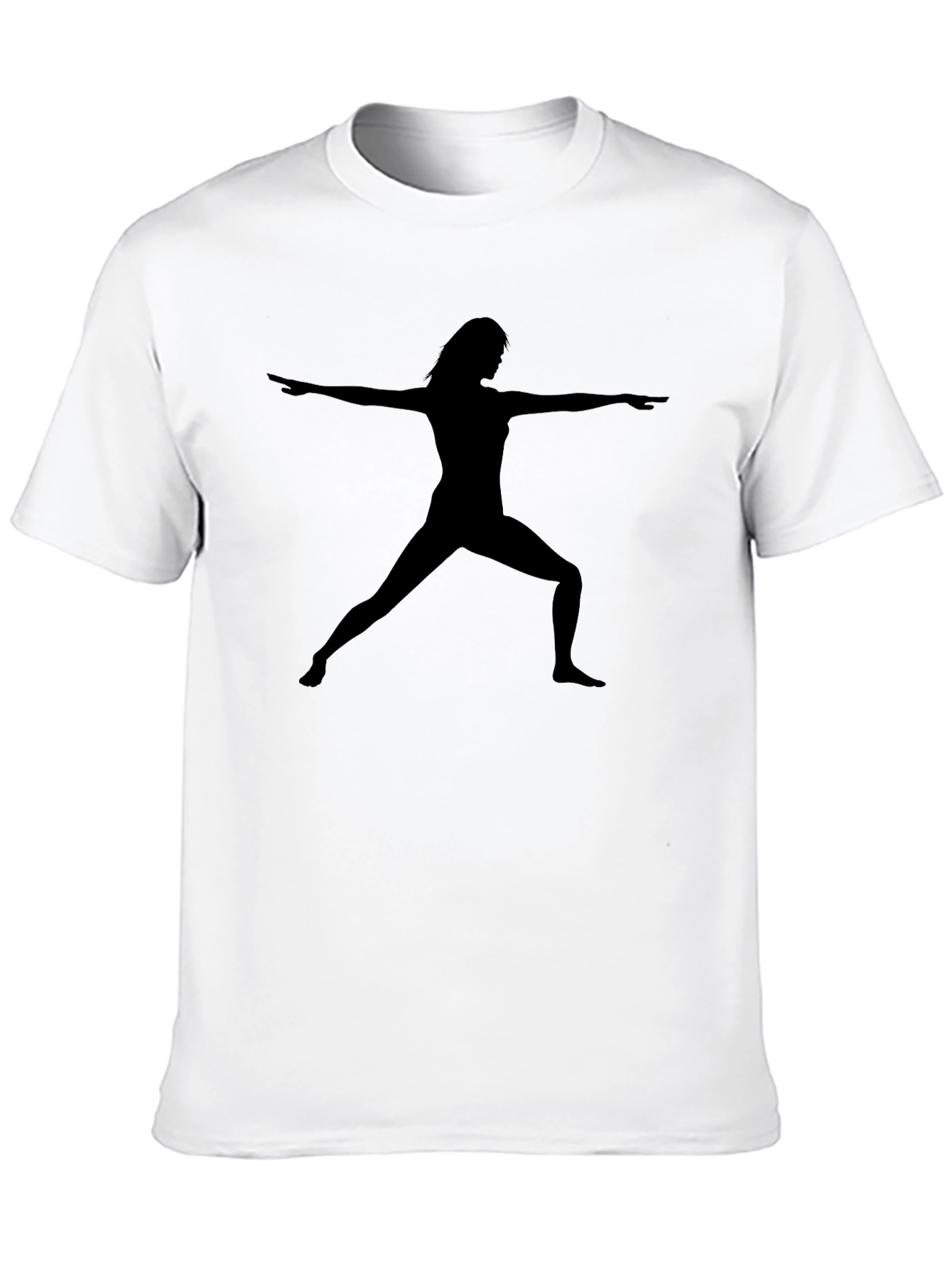Yoga Silhouette Black T-Shirt