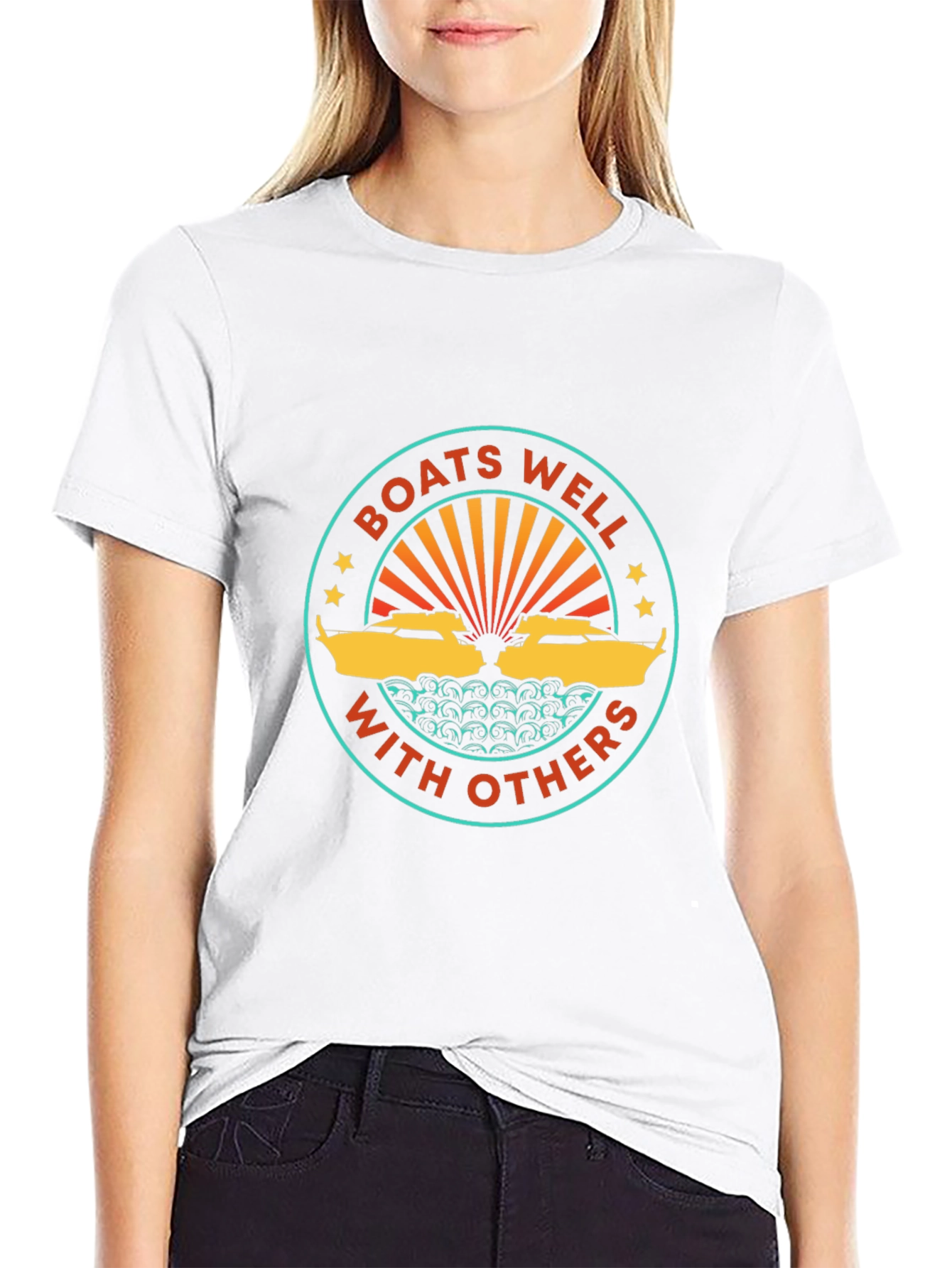 Boats Well With Others Graphic Tee