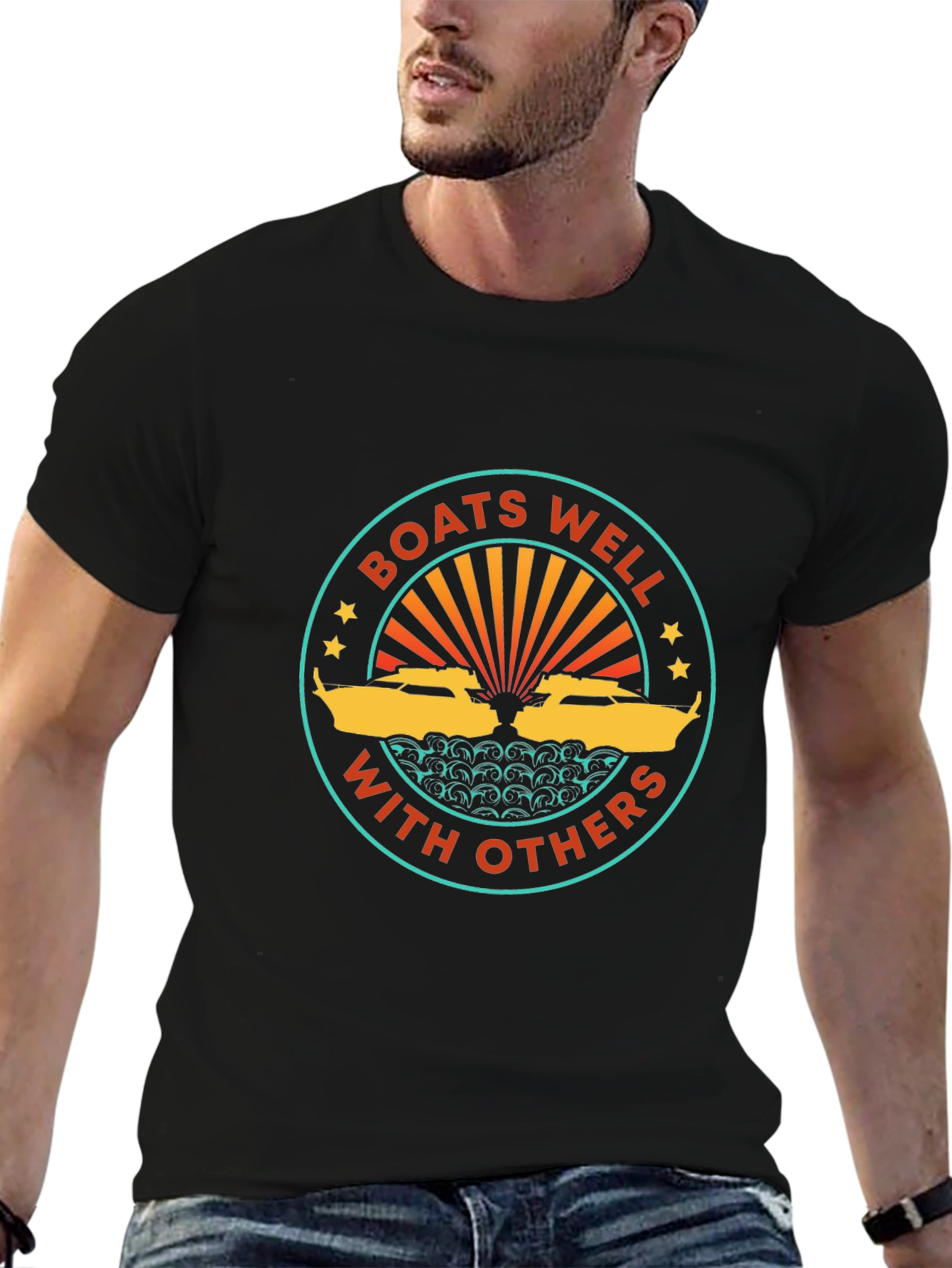 Boats Well With Others Graphic Tee