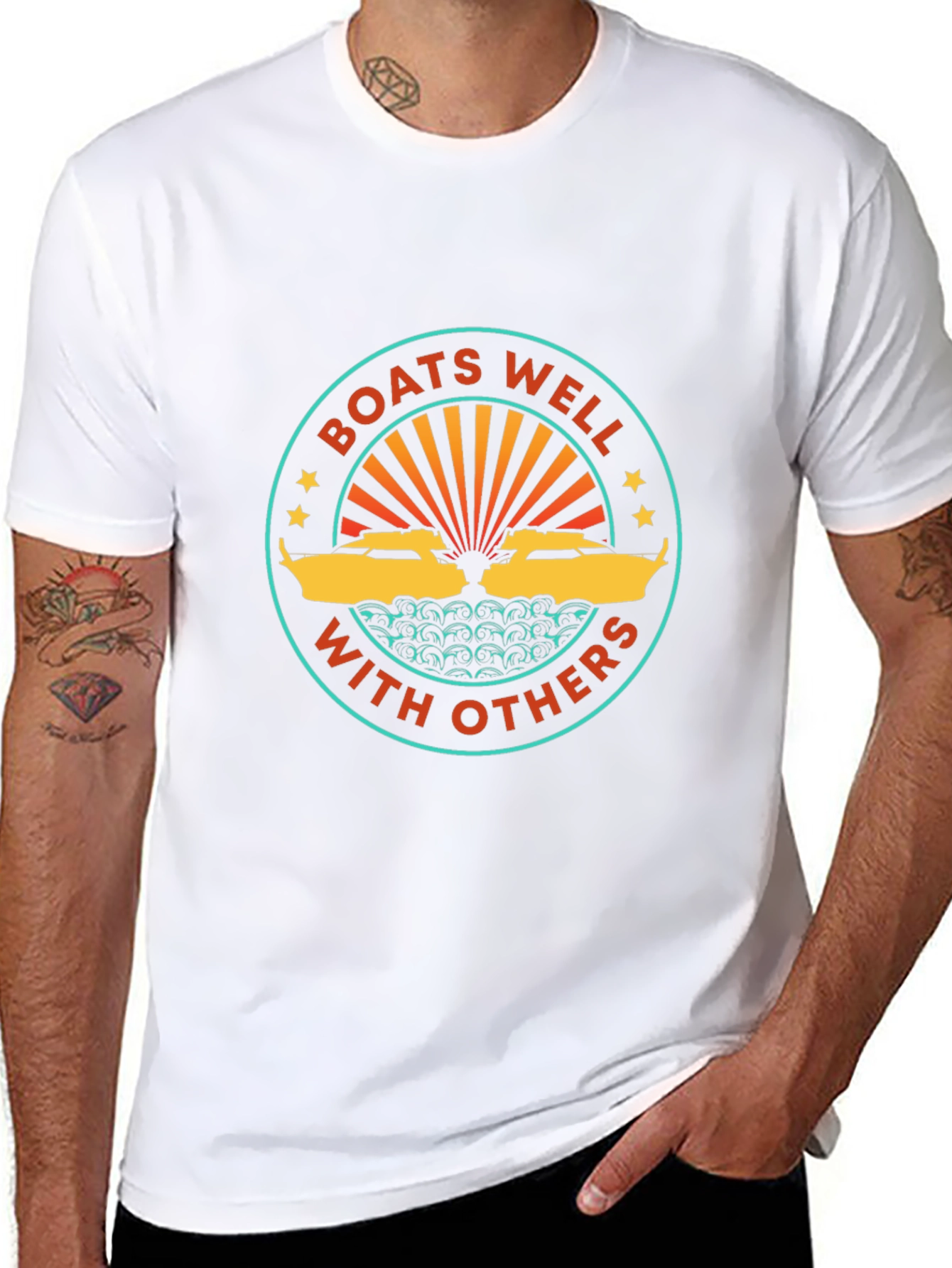 Boats Well With Others Graphic Tee