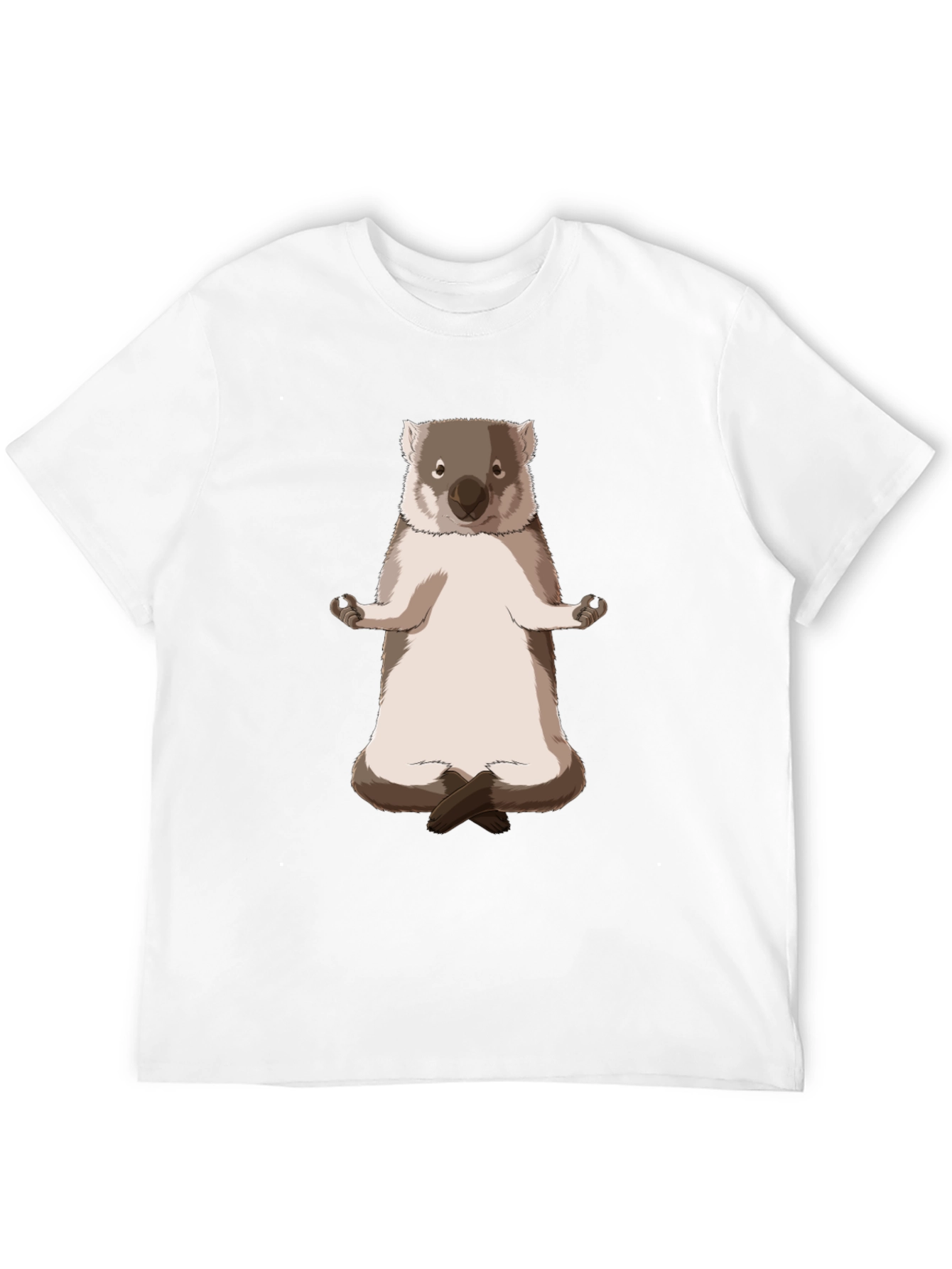 Meditating Wombat T-Shirt - Relax in Style