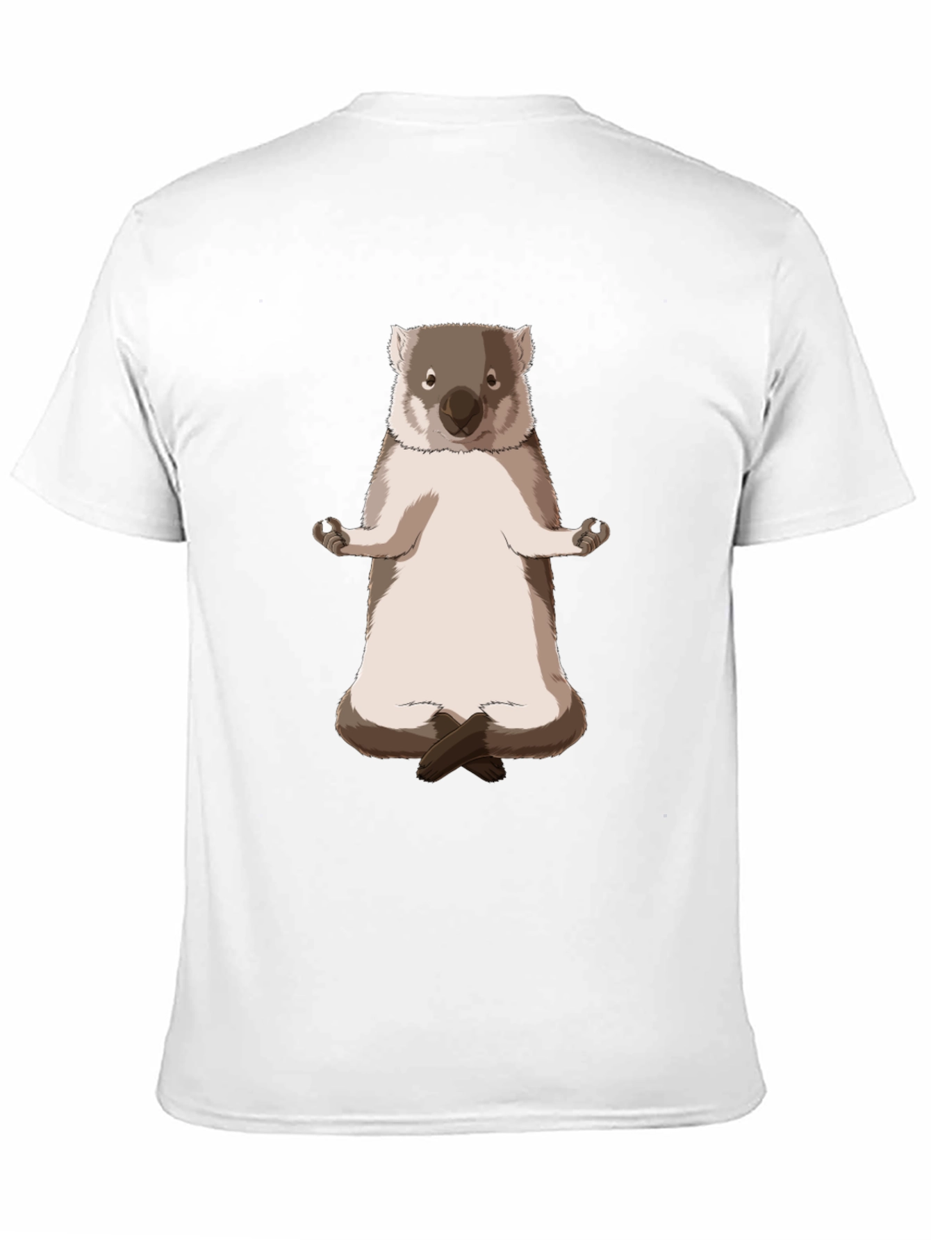 Meditating Wombat T-Shirt - Relax in Style