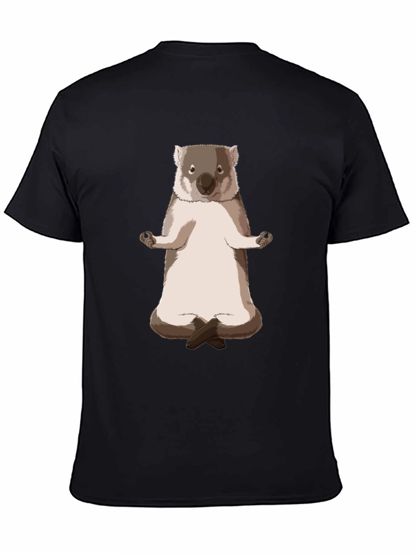 Meditating Wombat T-Shirt - Relax in Style