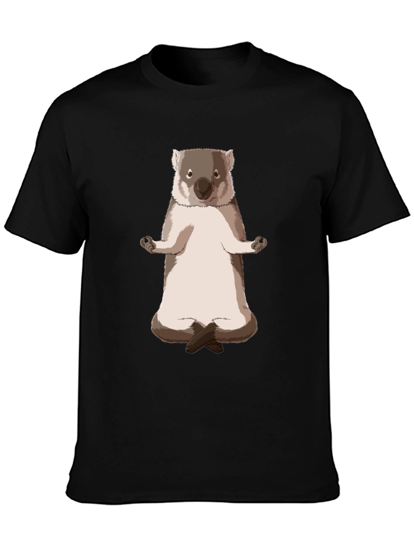 Meditating Wombat T-Shirt - Relax in Style