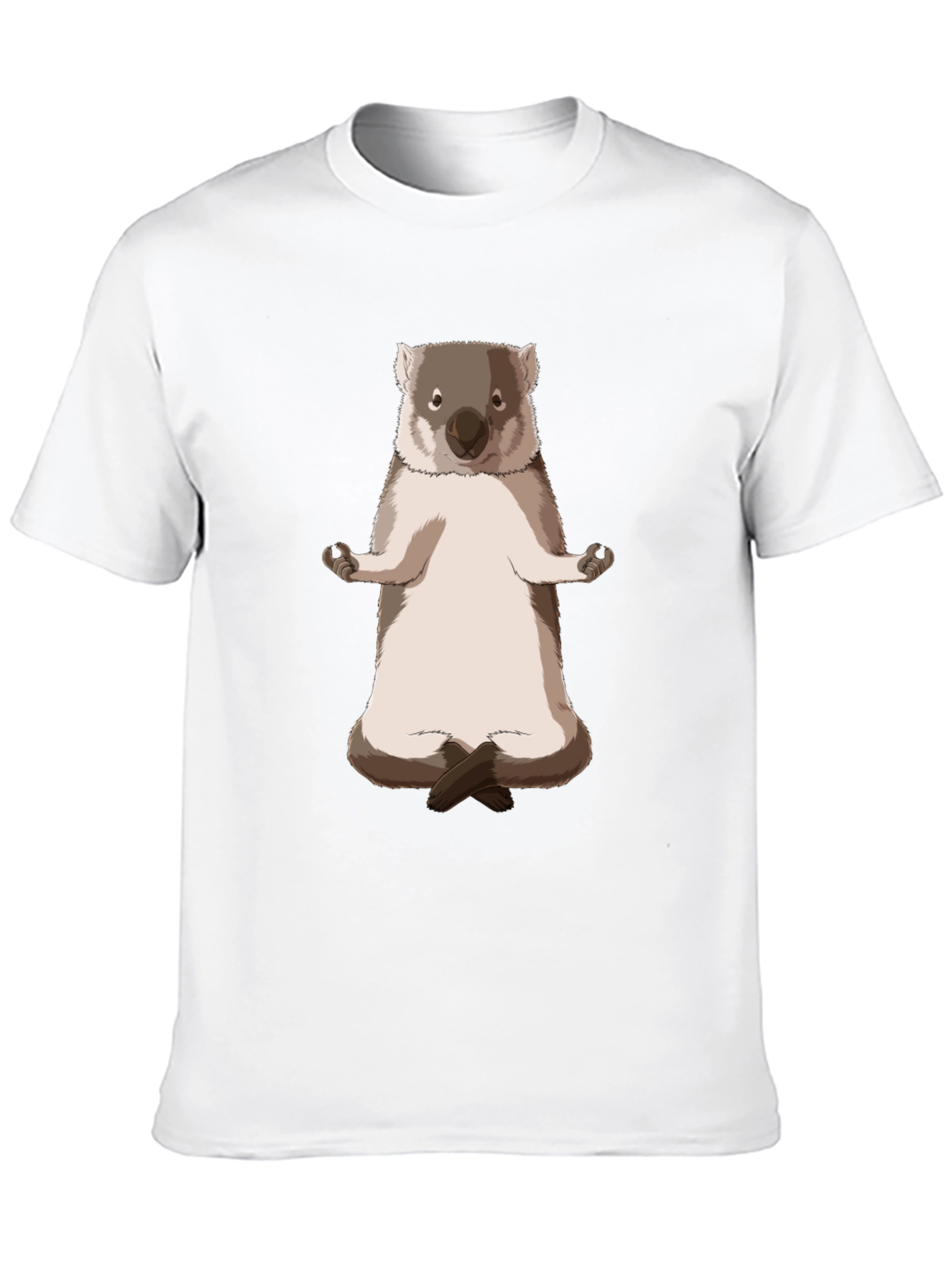 Meditating Wombat T-Shirt - Relax in Style