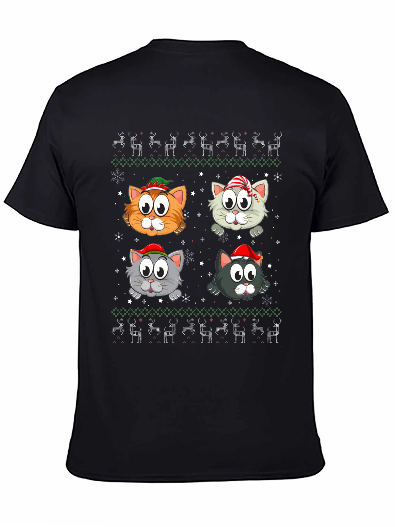 Festive Cat Christmas T-Shirt
