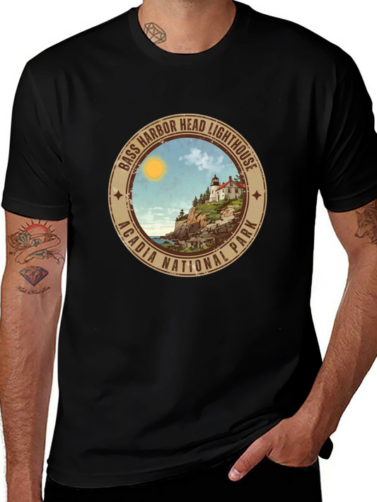 Bass Harbor Head Lighthouse Tee - Acadia National Park