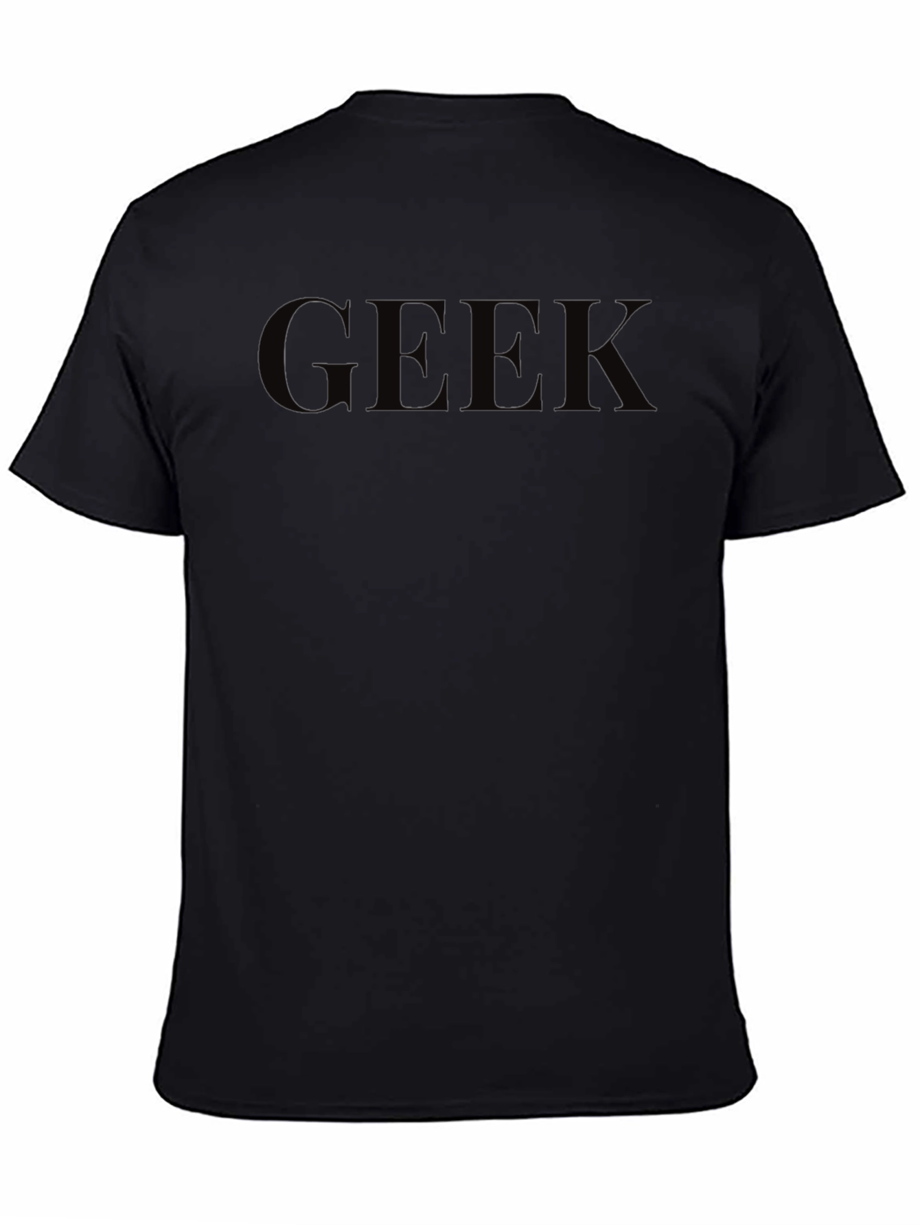 Black GEEK Graphic T-Shirt