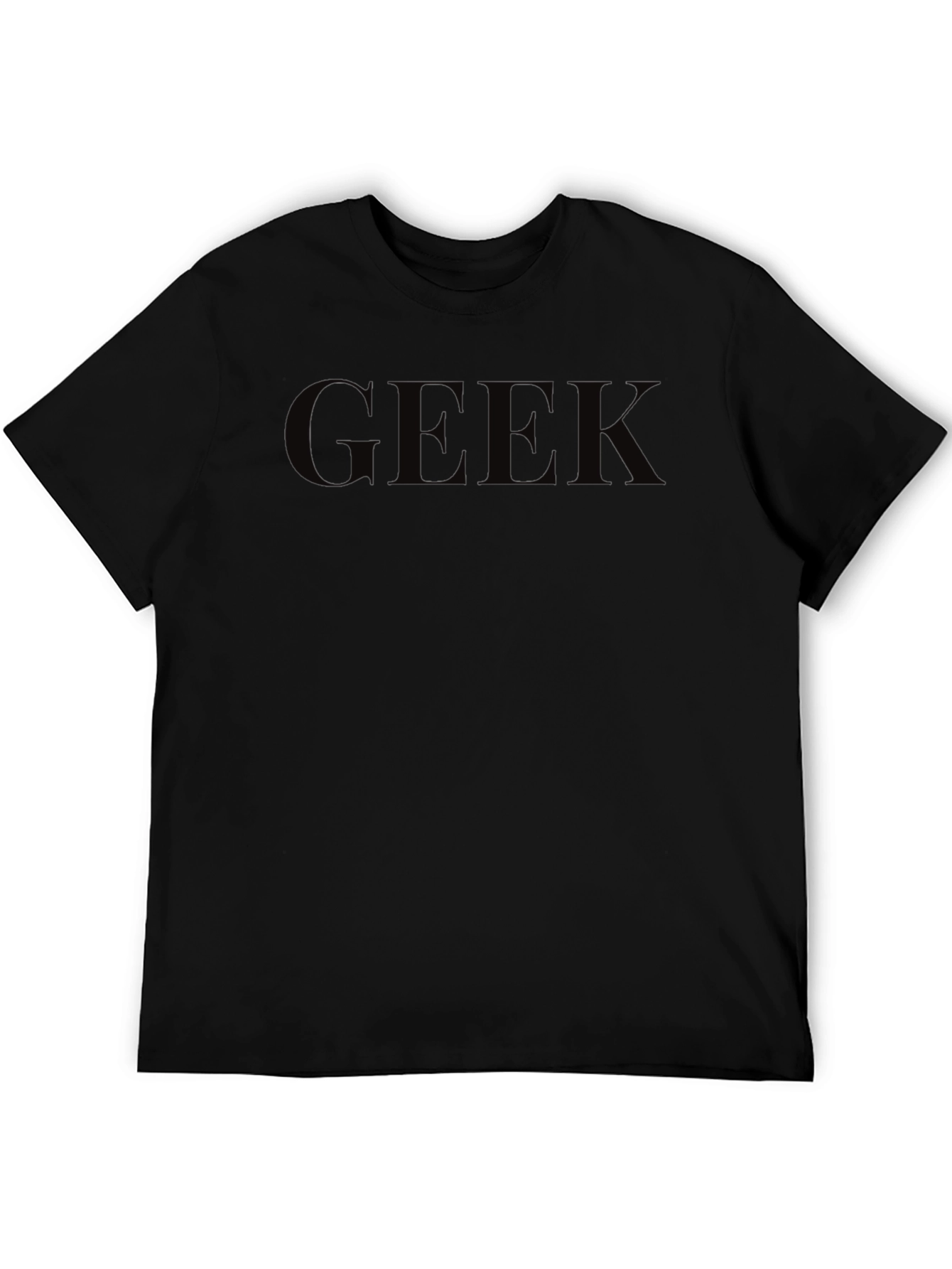 Black GEEK Graphic T-Shirt