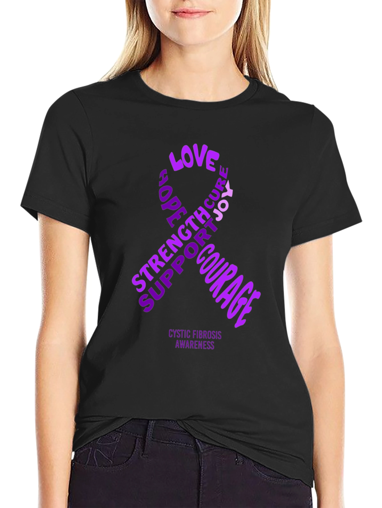 Cystic Fibrosis Awareness Ribbon T-Shirt