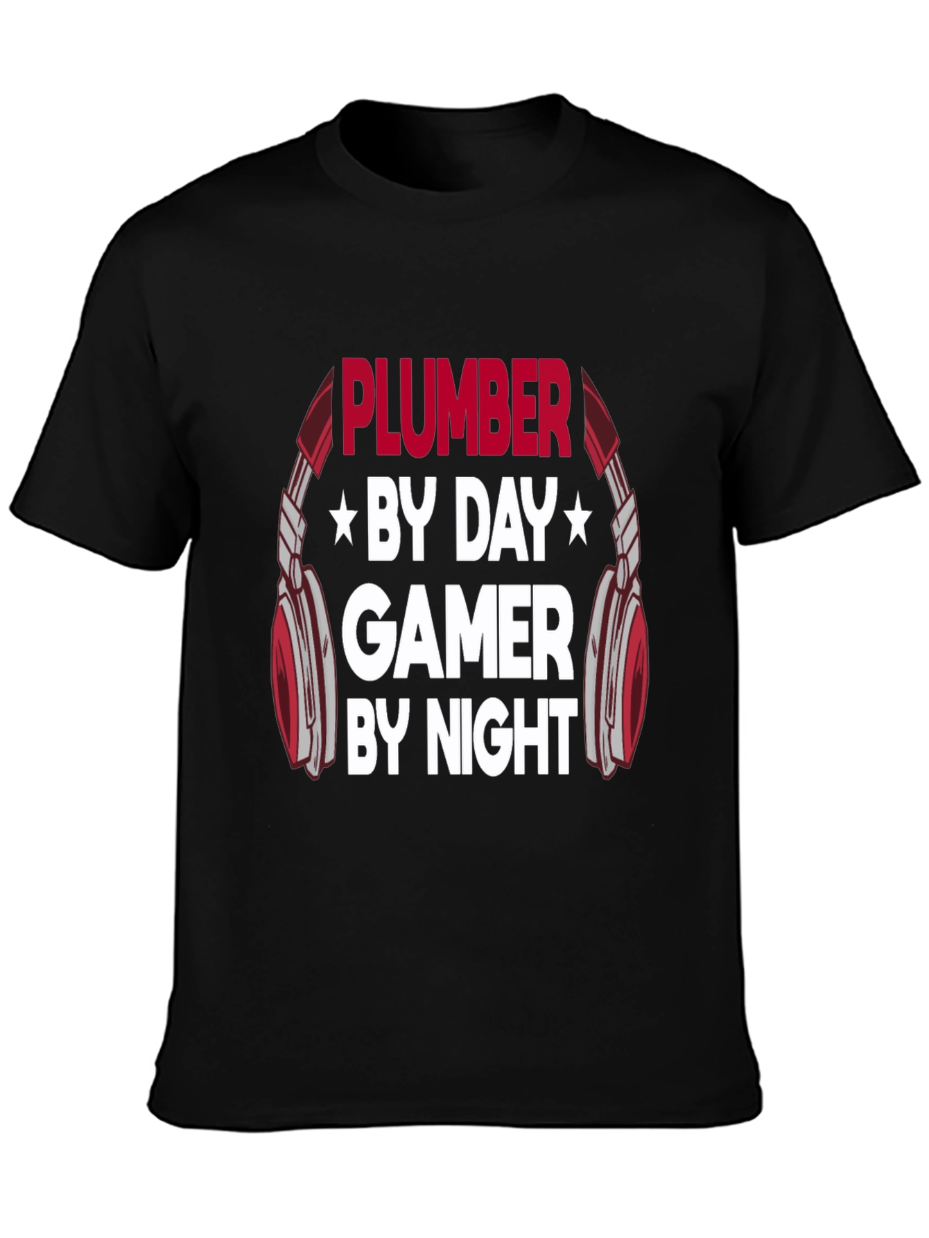 Plumber by Day Gamer by Night Graphic T-Shirt