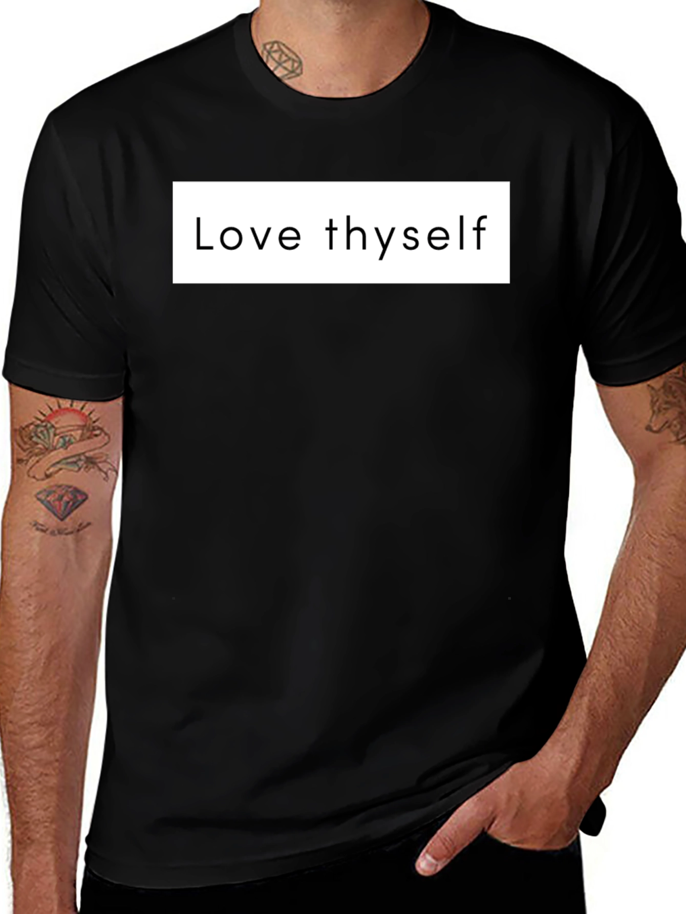 Love Thyself Graphic Tee - Classic Black