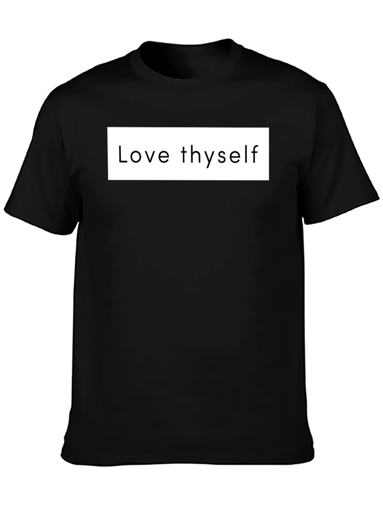 Love Thyself Graphic Tee - Classic Black