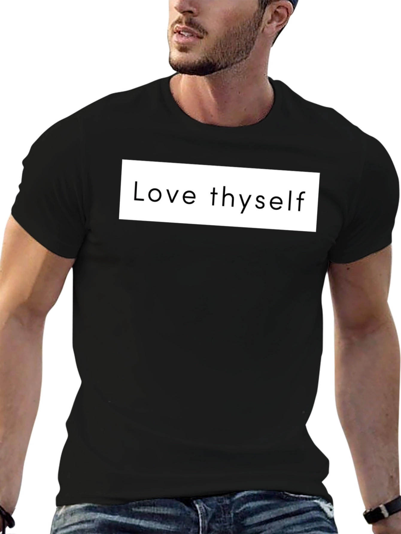 Love Thyself Graphic Tee - Classic Black