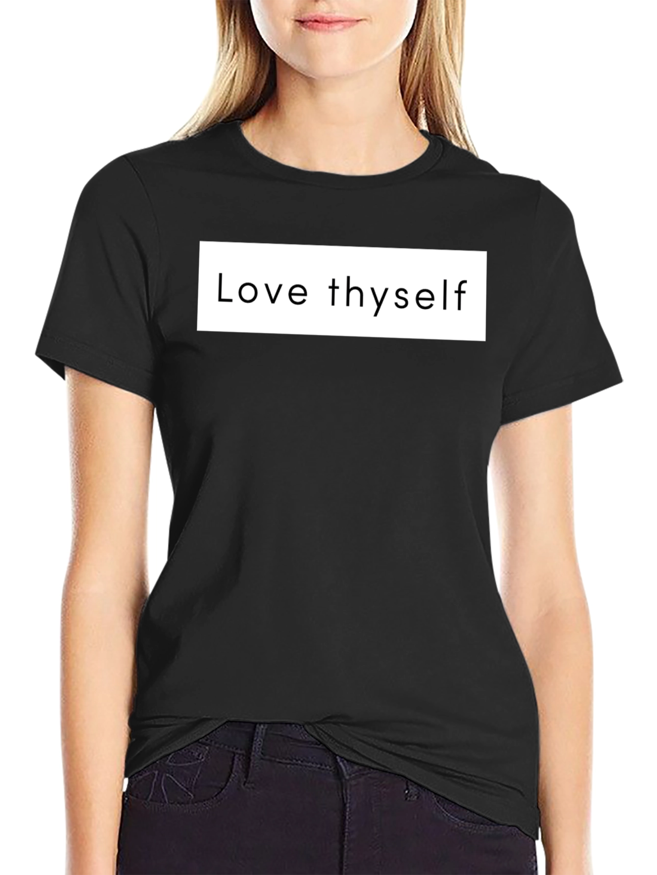 Love Thyself Graphic Tee - Classic Black
