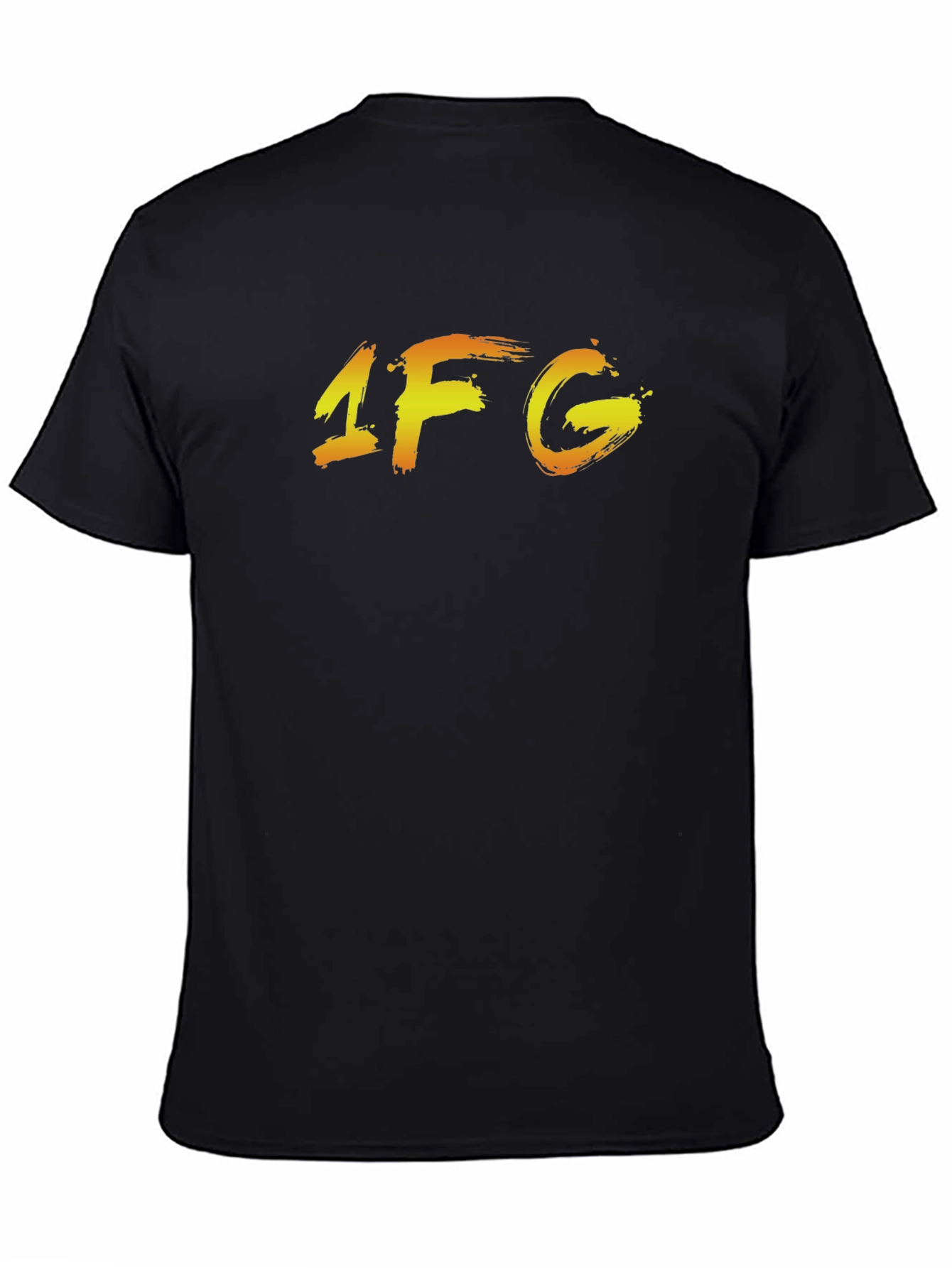 Mens Black Graphic Tee - 1FG Design