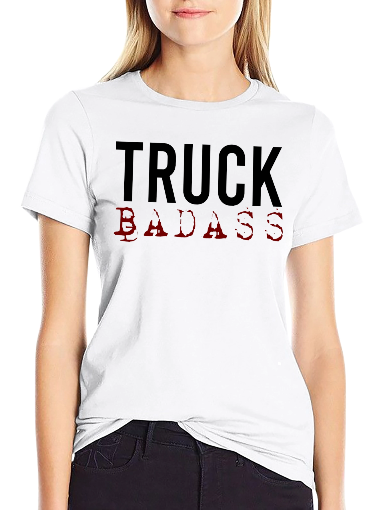 Truck Badass Graphic Tee - Black