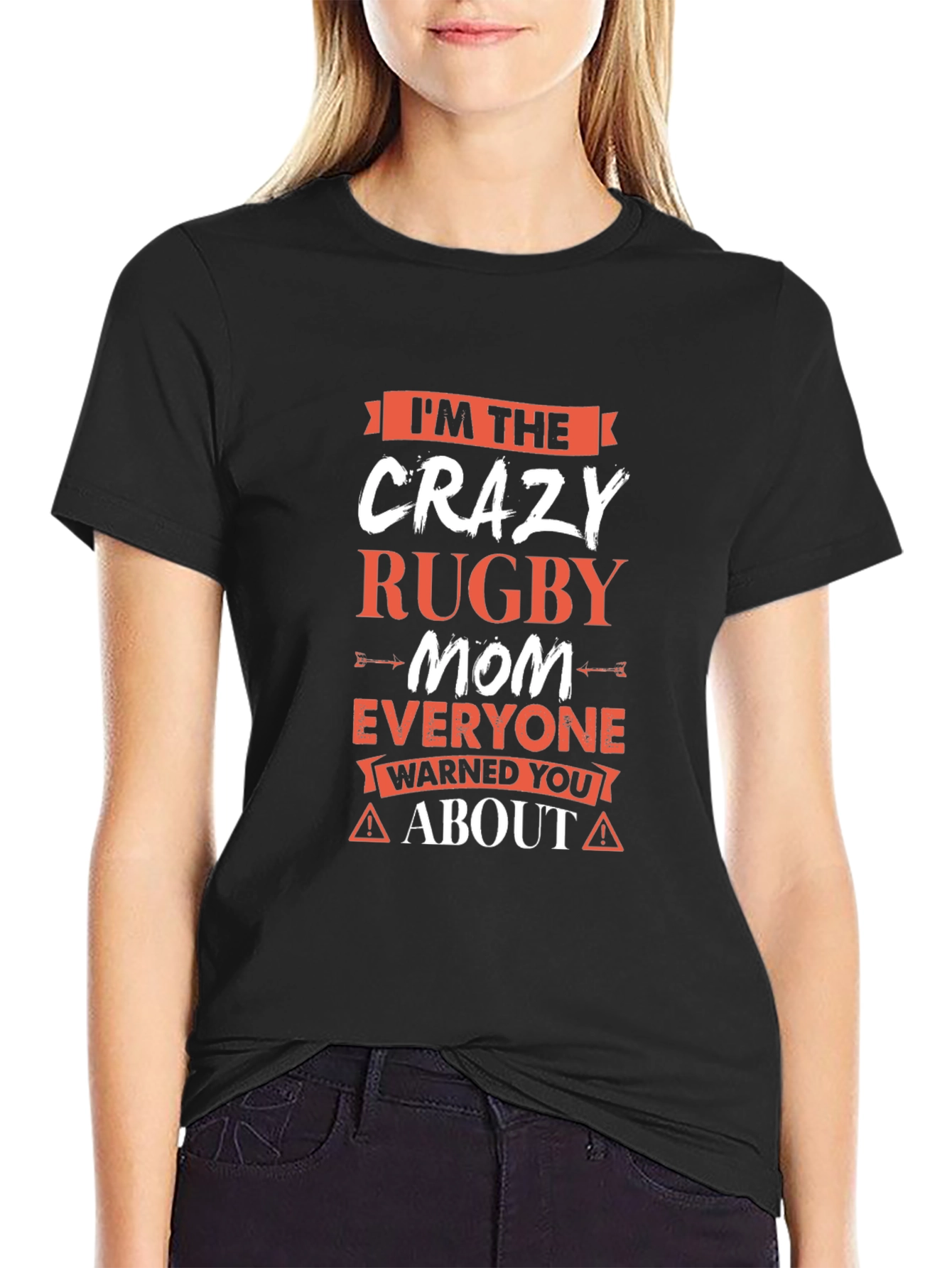 Crazy Rugby Mom T-Shirt