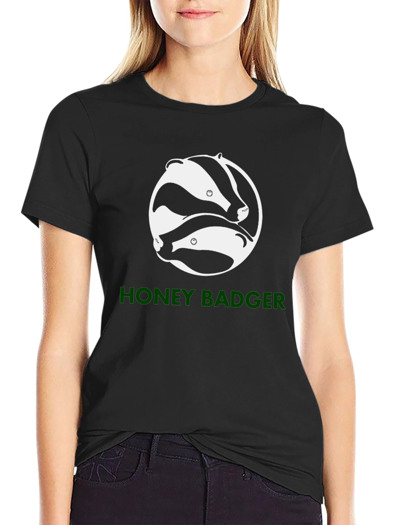 Honey Badger Graphic Tee - Black