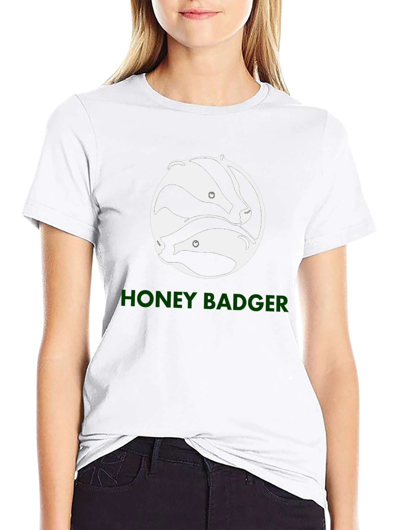 Honey Badger Graphic Tee - Black