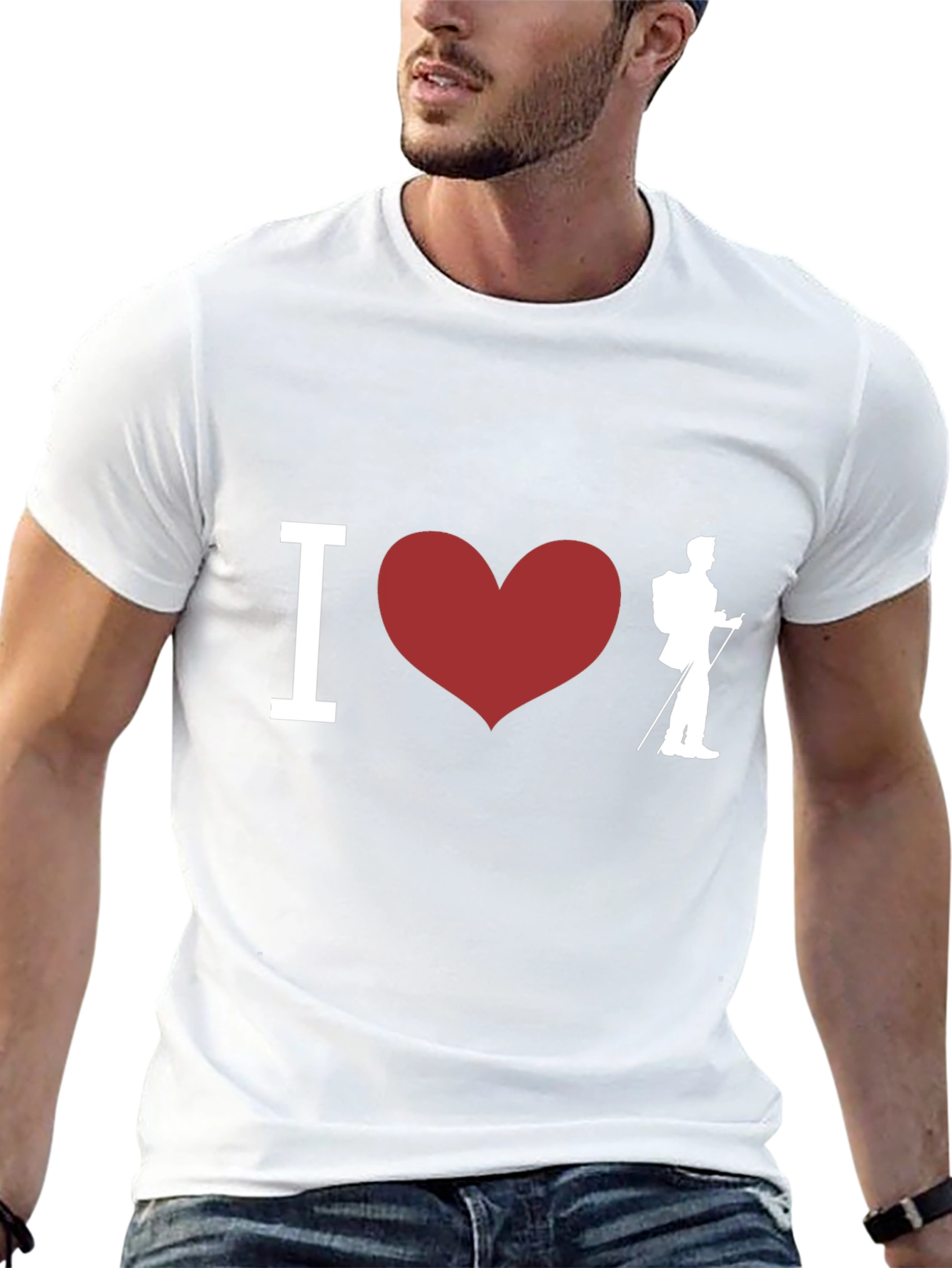 I Heart Hiking Black T-Shirt