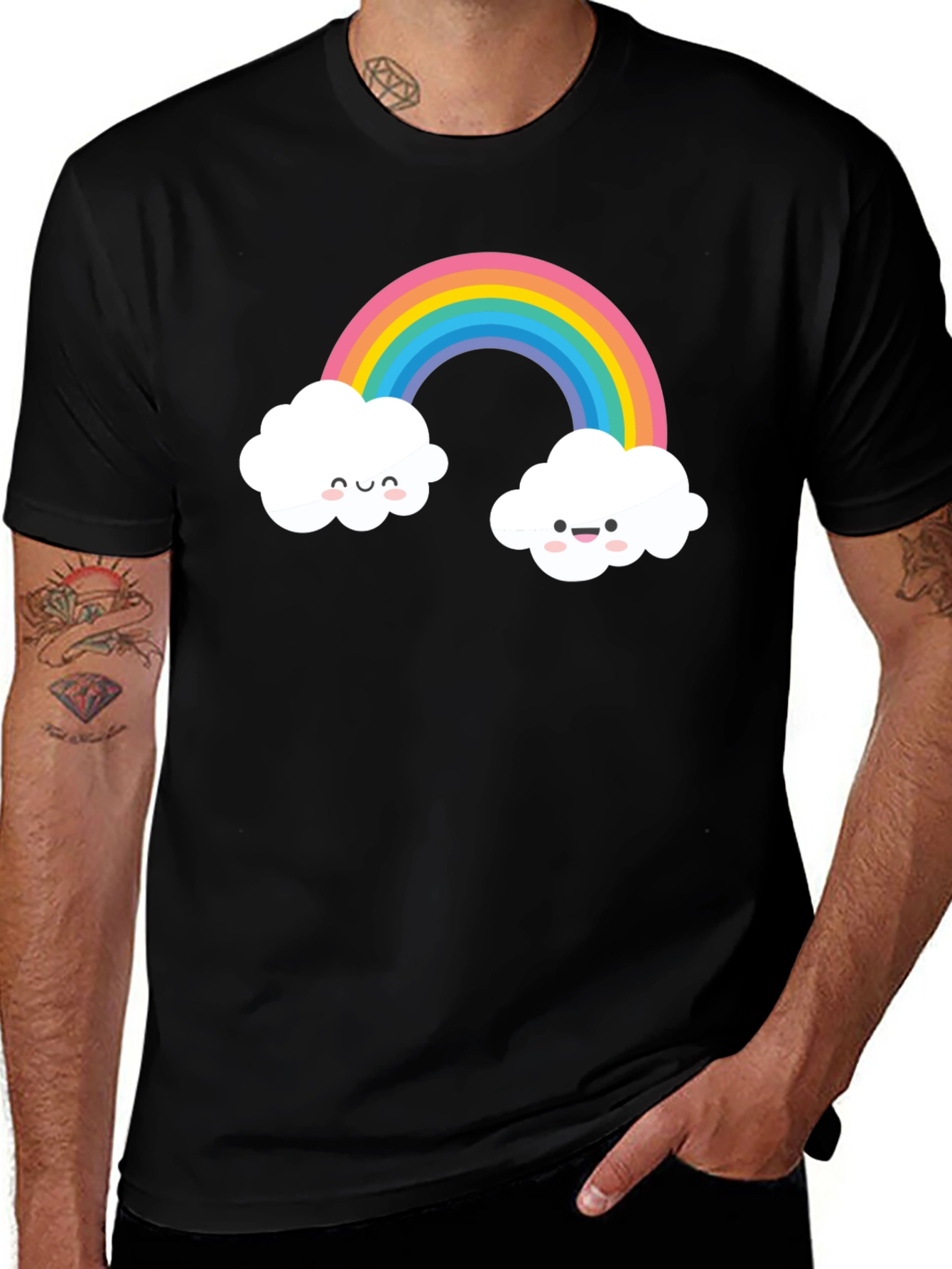 Cute Rainbow Cloud T-Shirt