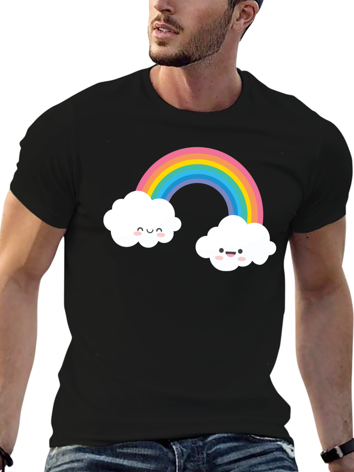 Cute Rainbow Cloud T-Shirt