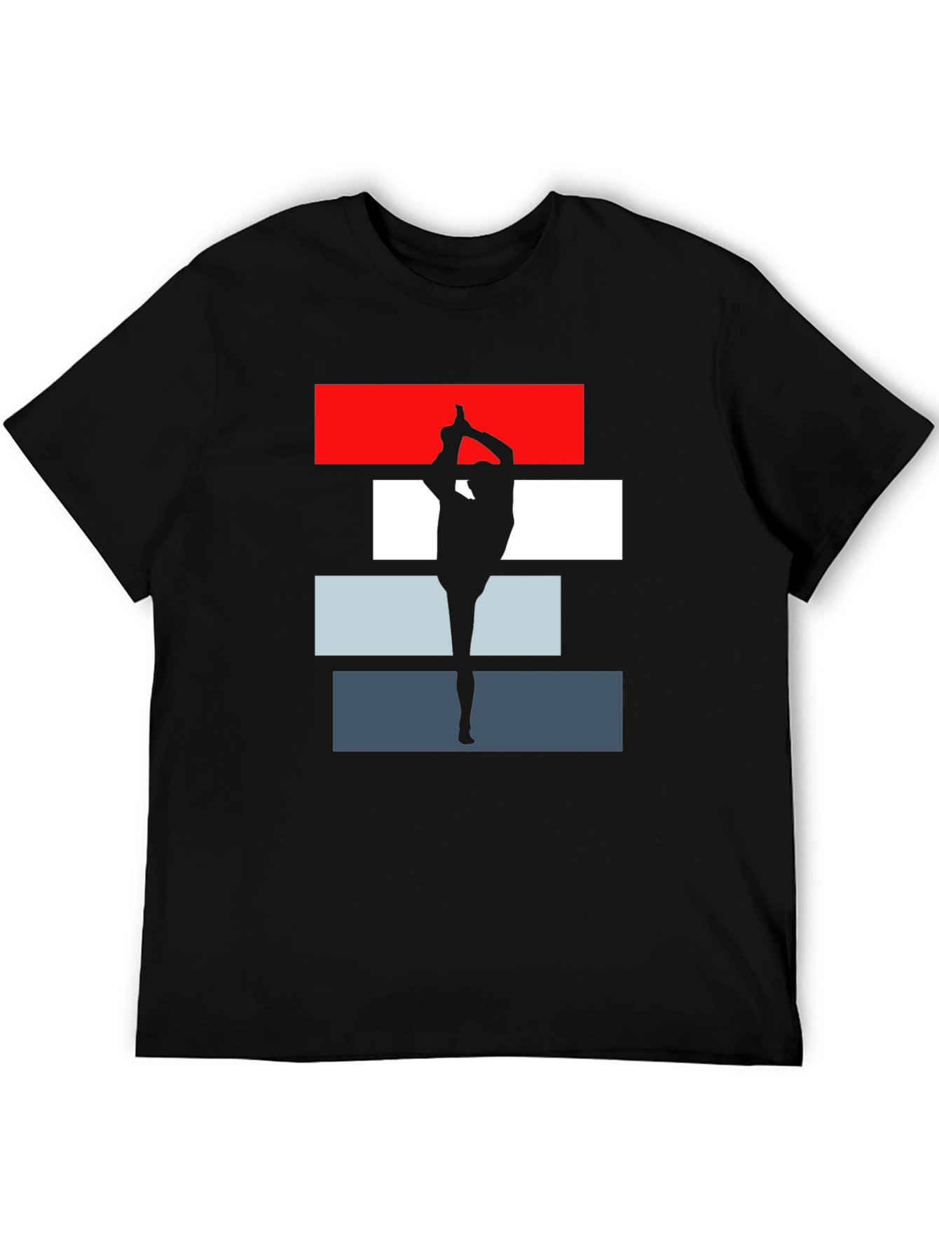 Yoga Silhouette Tee - Dancer Pose Graphic T-Shirt