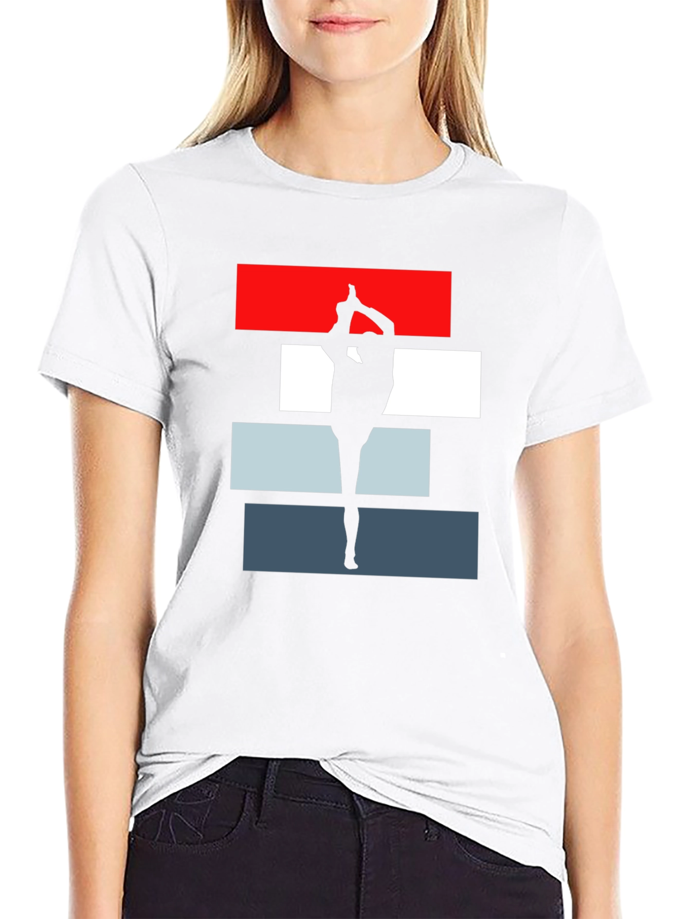 Yoga Silhouette Tee - Dancer Pose Graphic T-Shirt