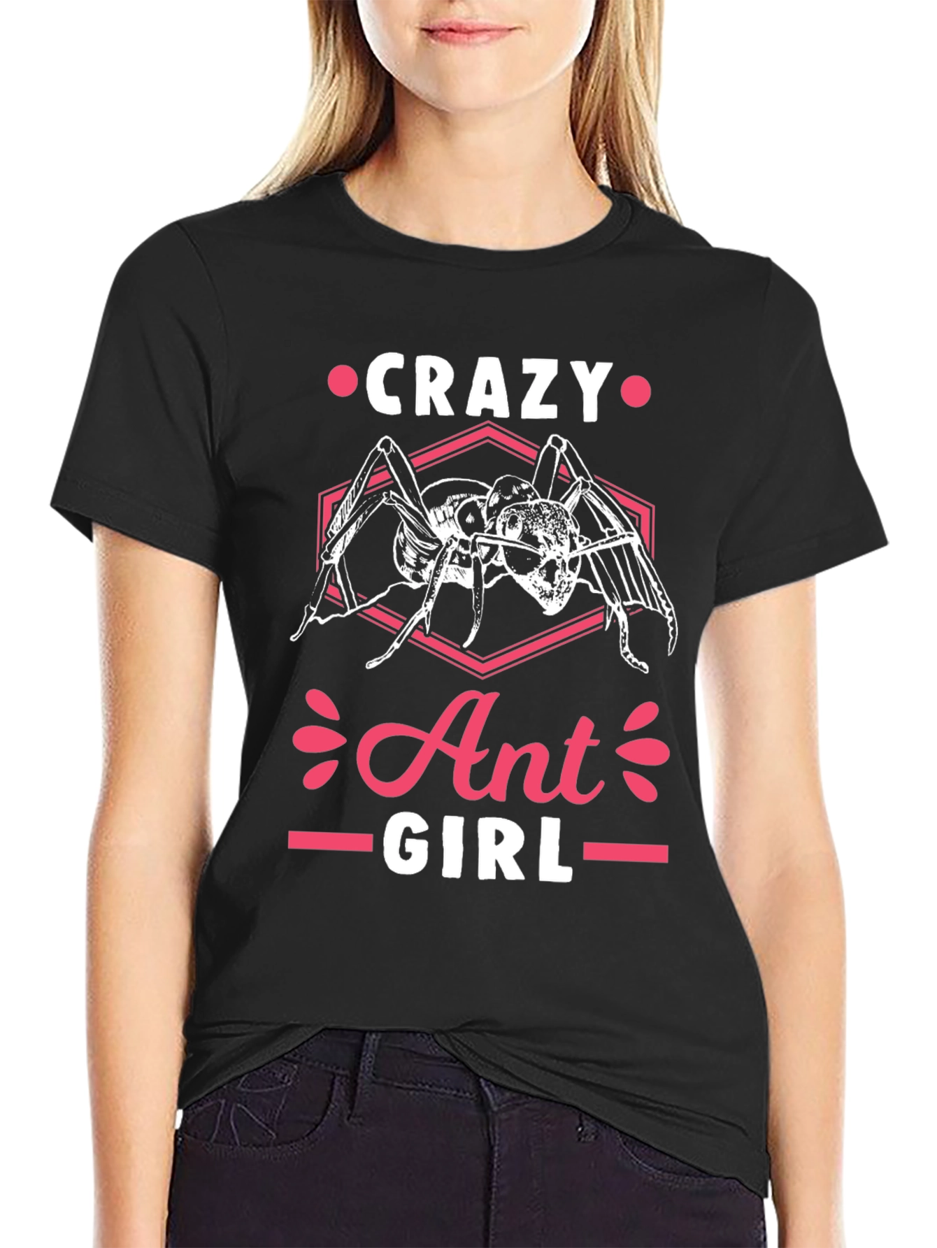 Crazy Ant Girl Graphic T-Shirt