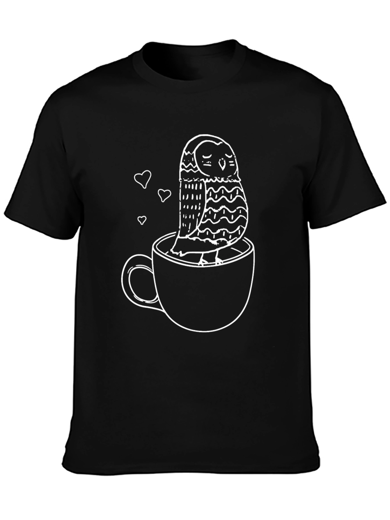 Owl in Cup Graphic Tee - Relaxed Fit