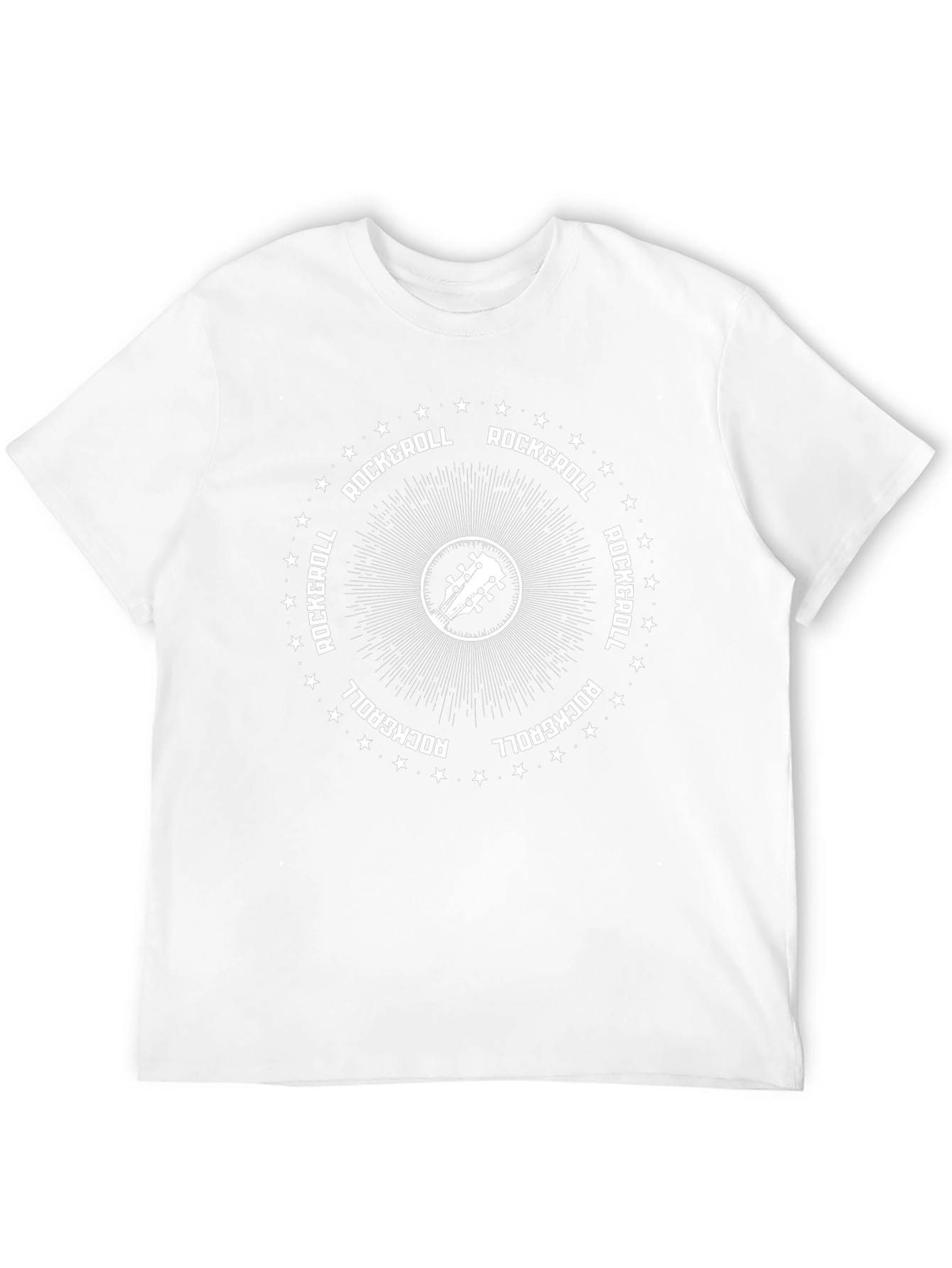 Rock & Roll Guitar Graphic Tee - Black