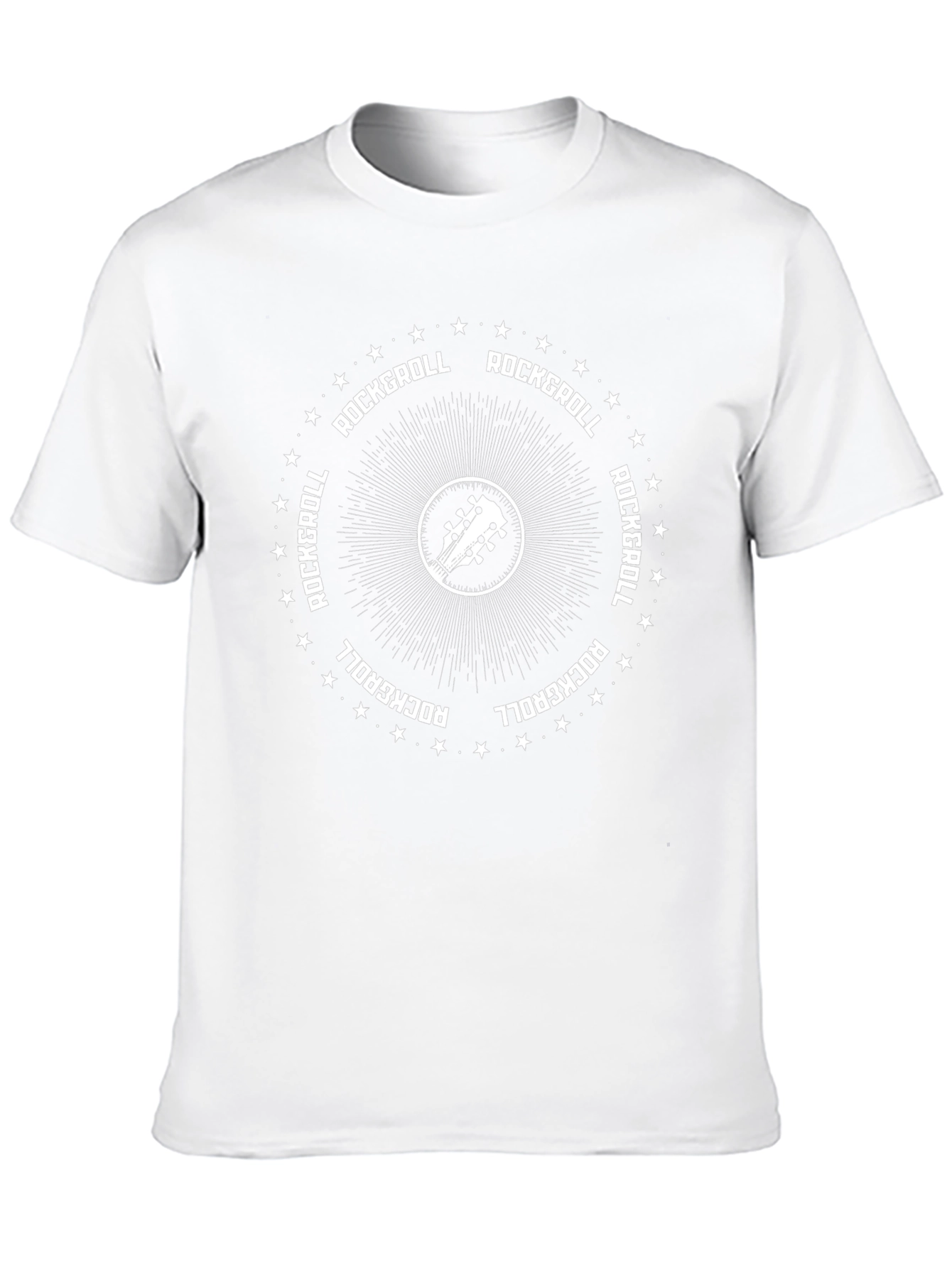 Rock & Roll Guitar Graphic Tee - Black