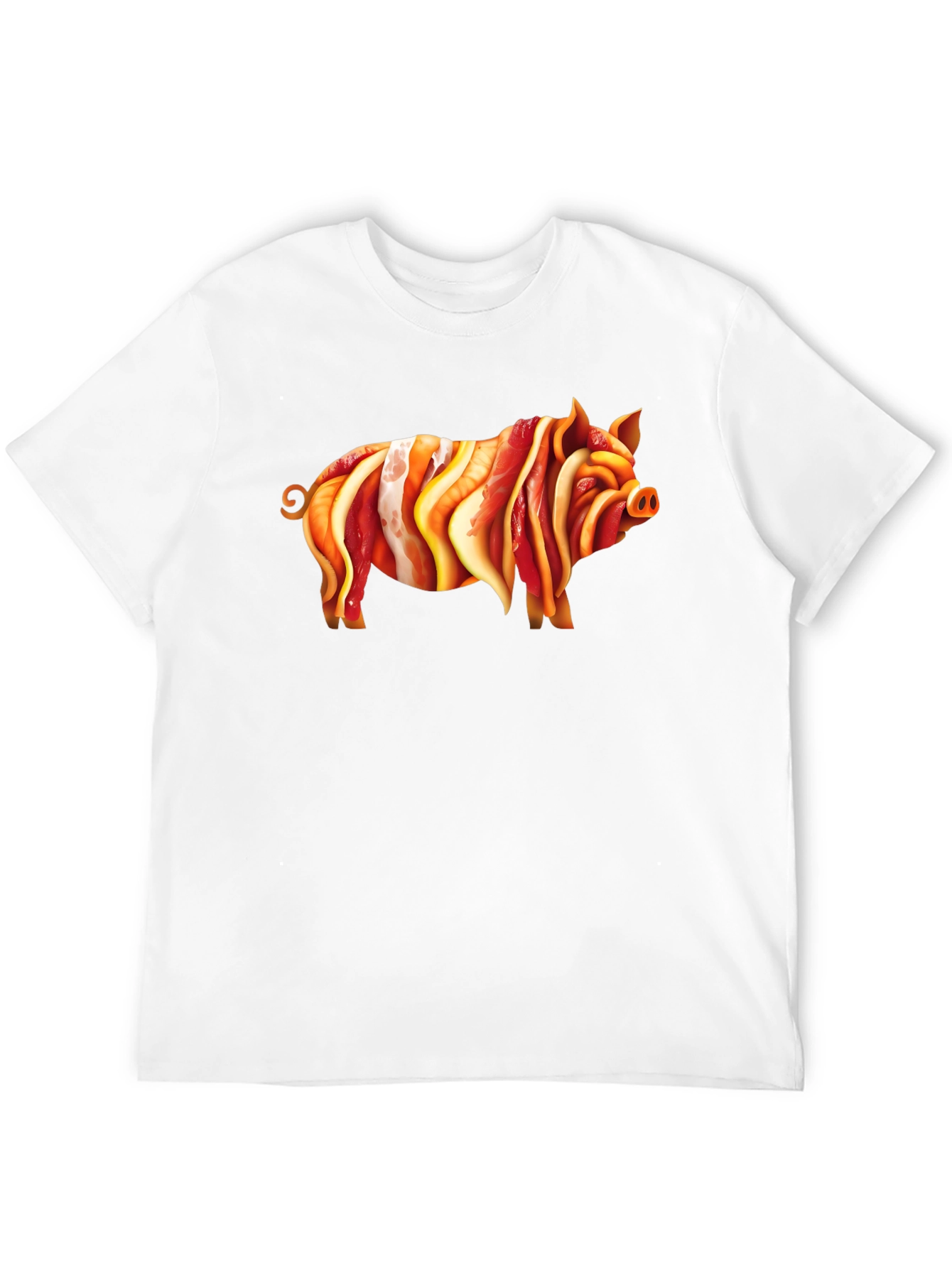 Bacon Pig Graphic Tee - Unique Foodie T-Shirt