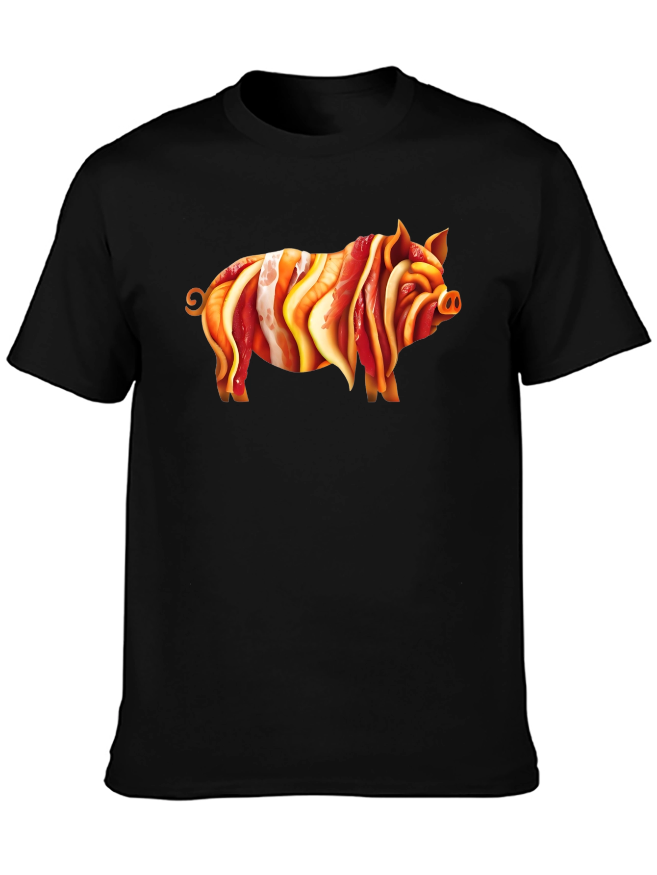 Bacon Pig Graphic Tee - Unique Foodie T-Shirt